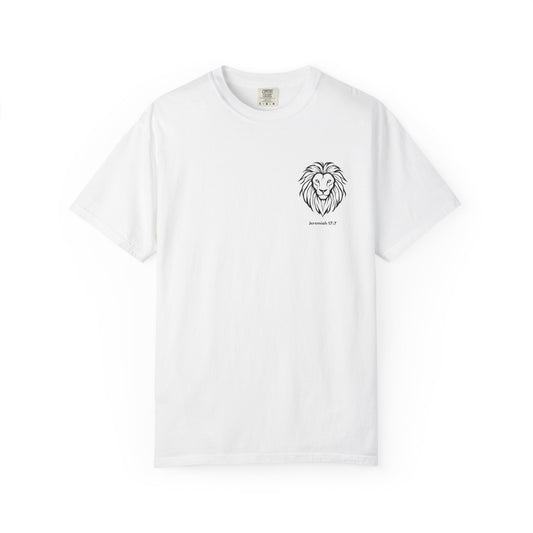 Christian Lion T-Shirt — "Blessed Is The Man Who Trust in The Lord" (Jeremiah 17:7)