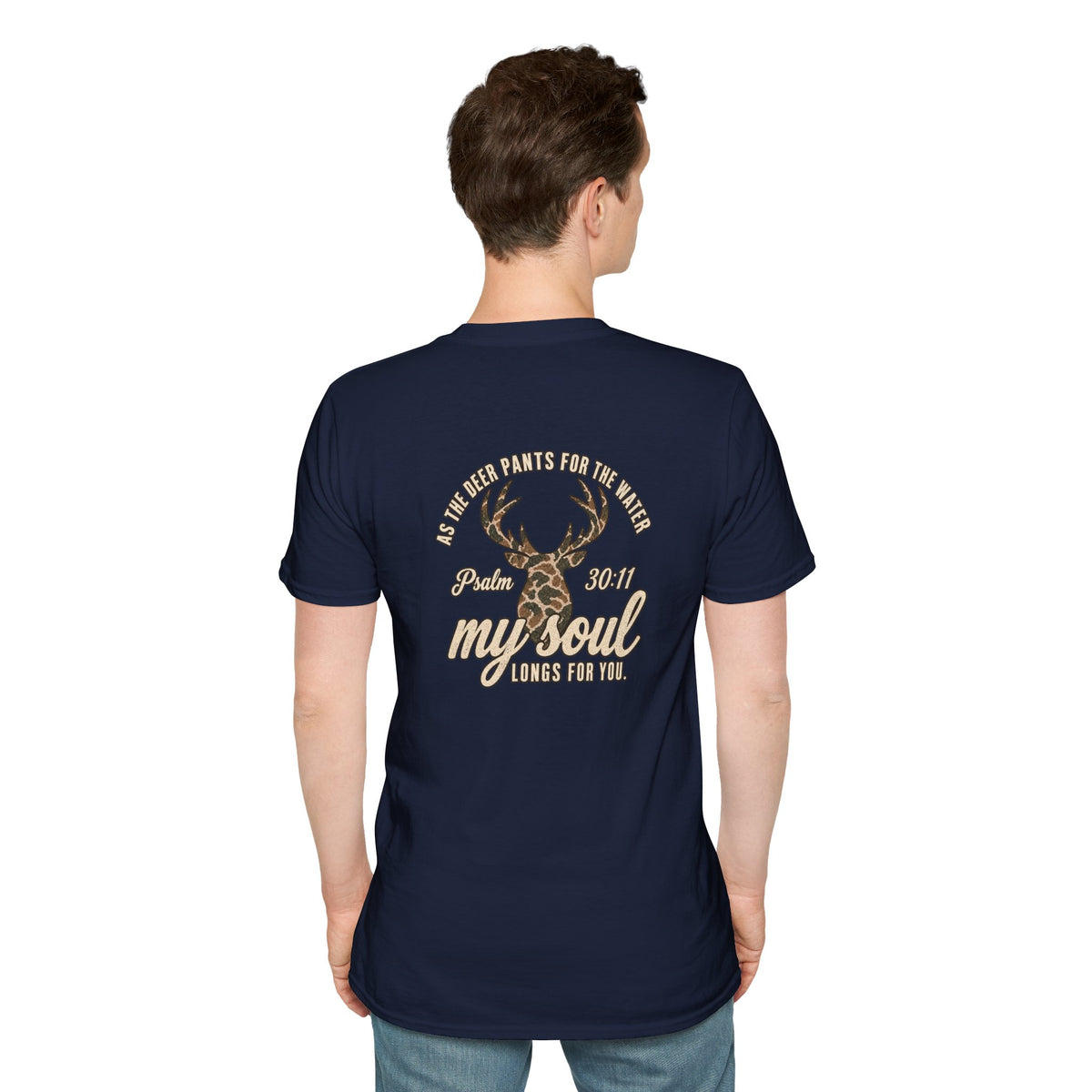 Deer Skull Antler TShirt Rustic Buck Graphic Tee for Outdoorsmen