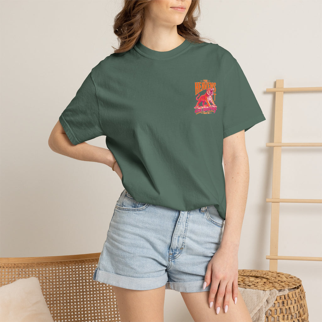 T-Shirt — “The Heavens Are Roaring” Tiger Psalm 19:1 Graphic Tee