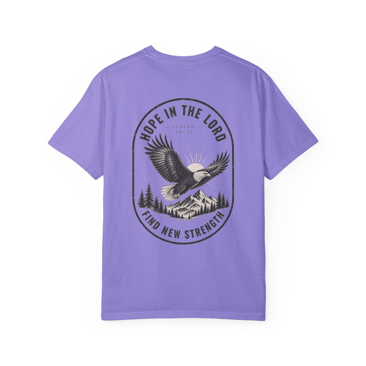 Hope in the Lord Eagle T-Shirt — 'Find New Strength' Christian Graphic Tee