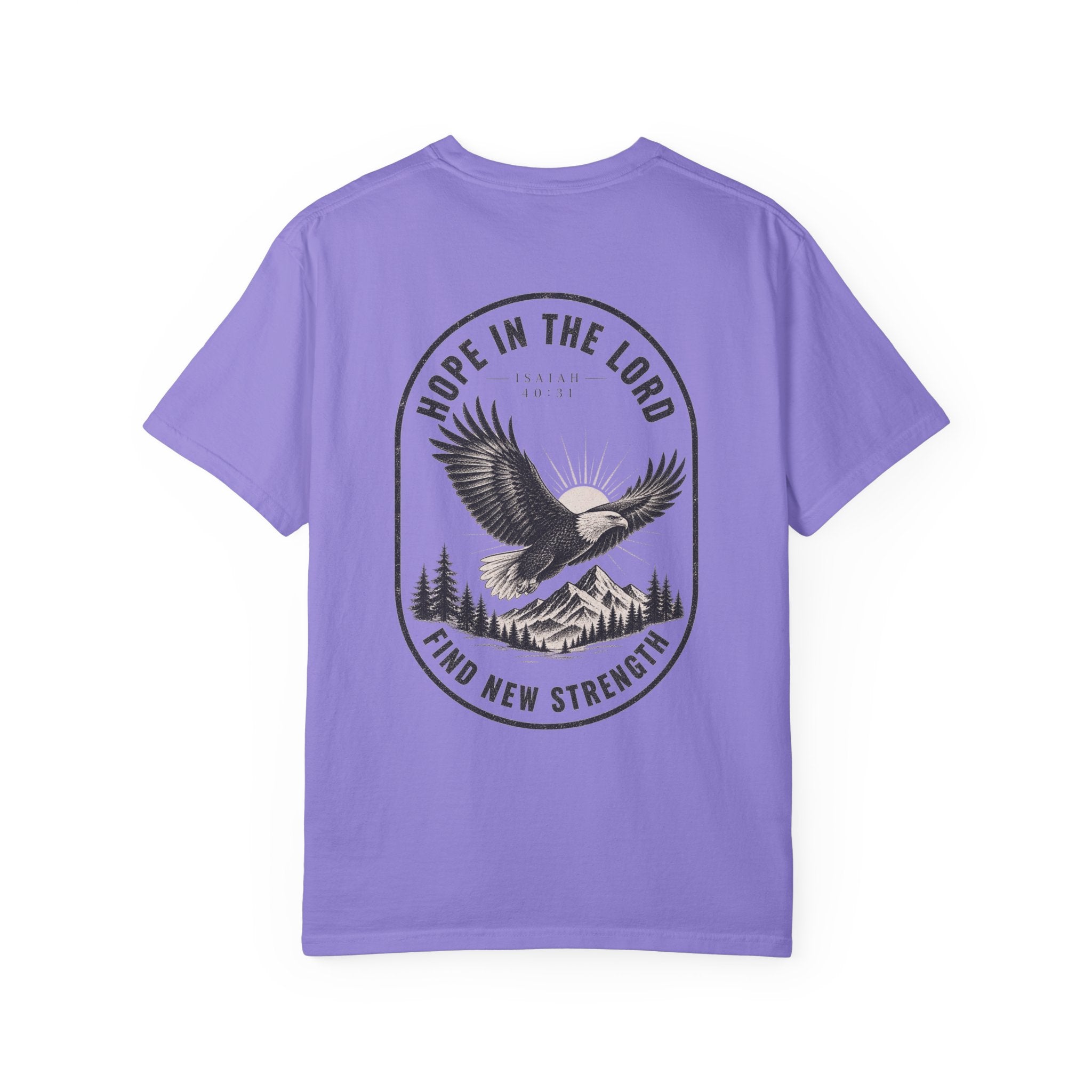 Hope in the Lord Eagle T-Shirt — 'Find New Strength' Christian Graphic Tee