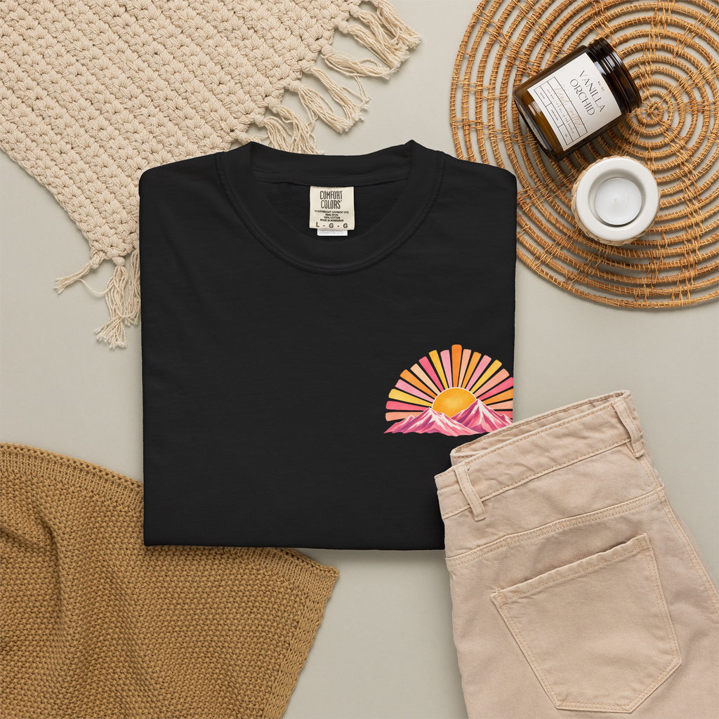 Walk in His Light T‑Shirt — Christian Sunrise Nature Tee