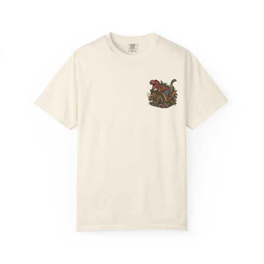 Dinosaur Graphic TShirt Dinosaurs Didn’t Pray Vintage Retro Tee