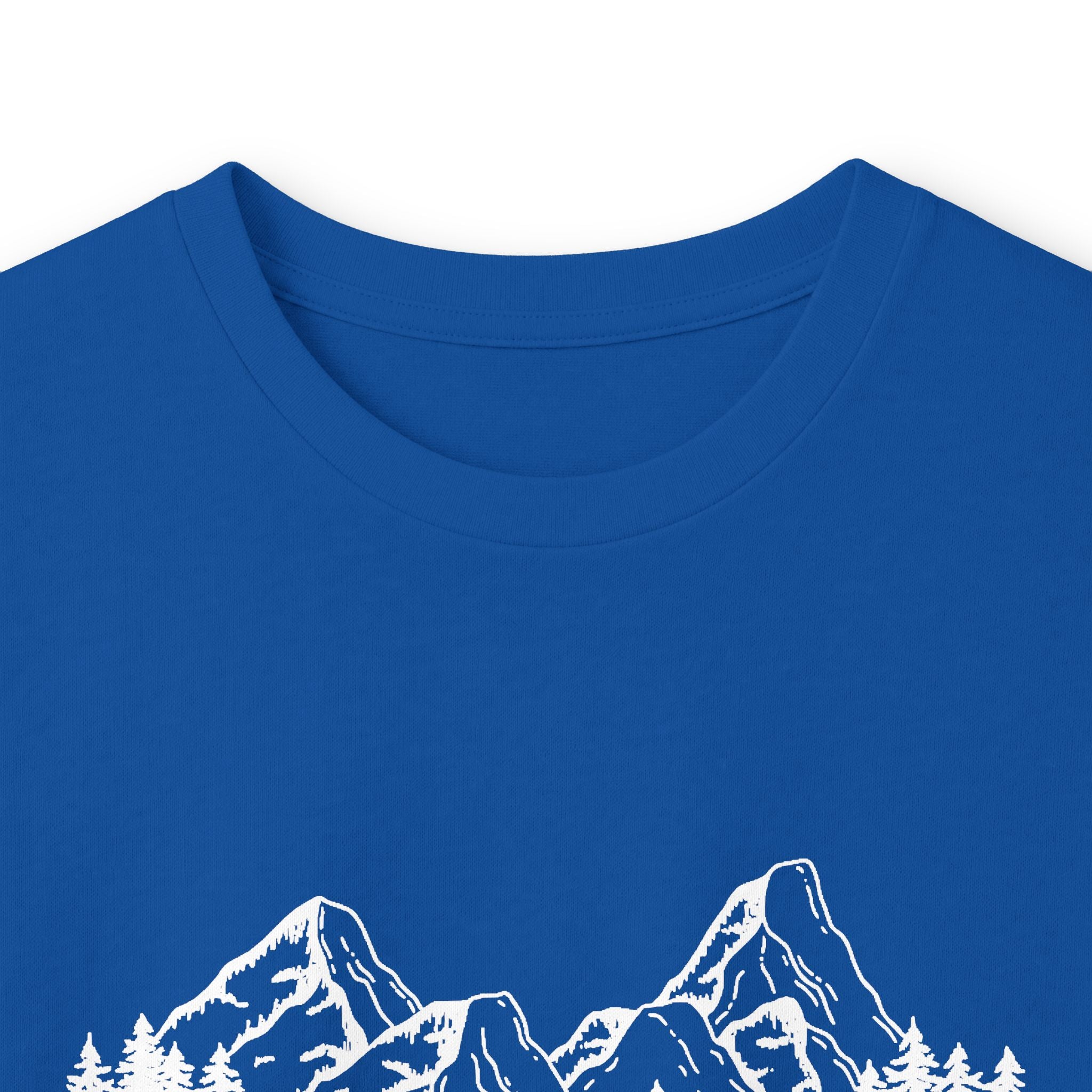 Long Sleeve Tee — "Faith Can Move Mountains" Mountain Graphic