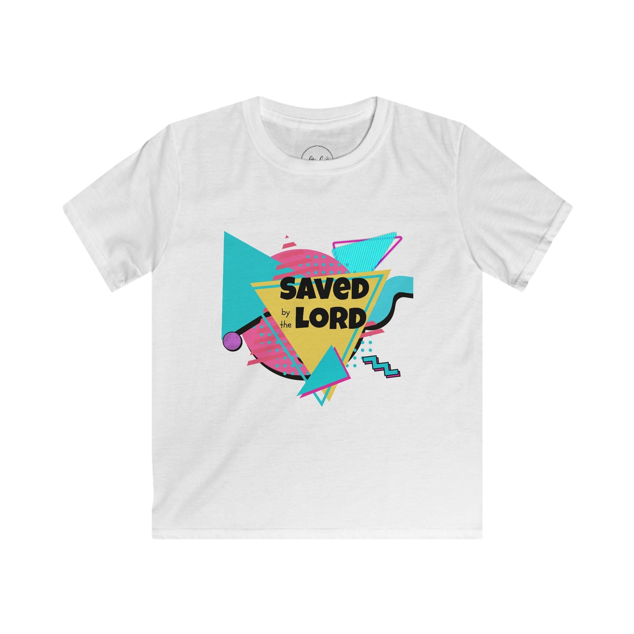 Kids Tee — Retro 'Saved by the Lord' Christian Graphic Shirt