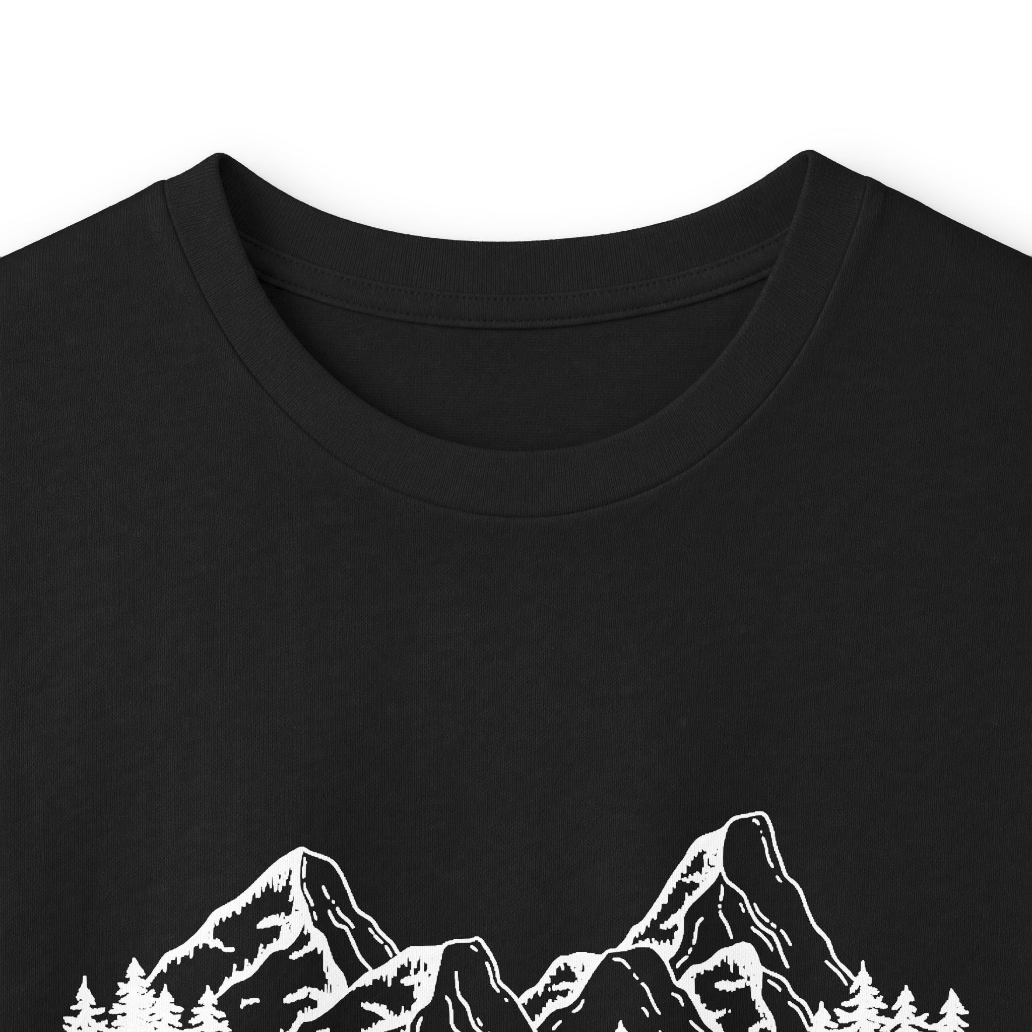 Long Sleeve Tee — "Faith Can Move Mountains" Mountain Graphic