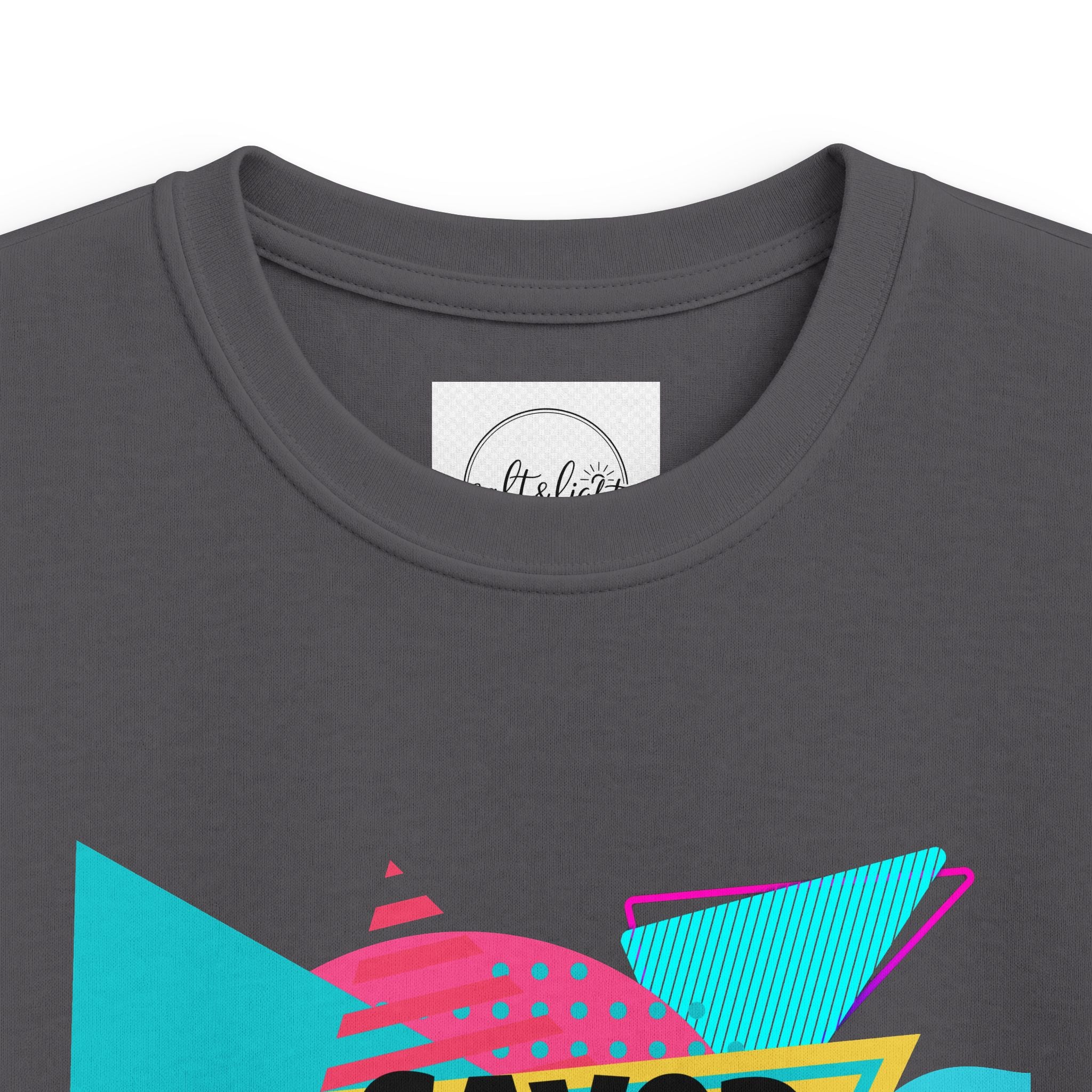 Kids Tee — Retro 'Saved by the Lord' Christian Graphic Shirt