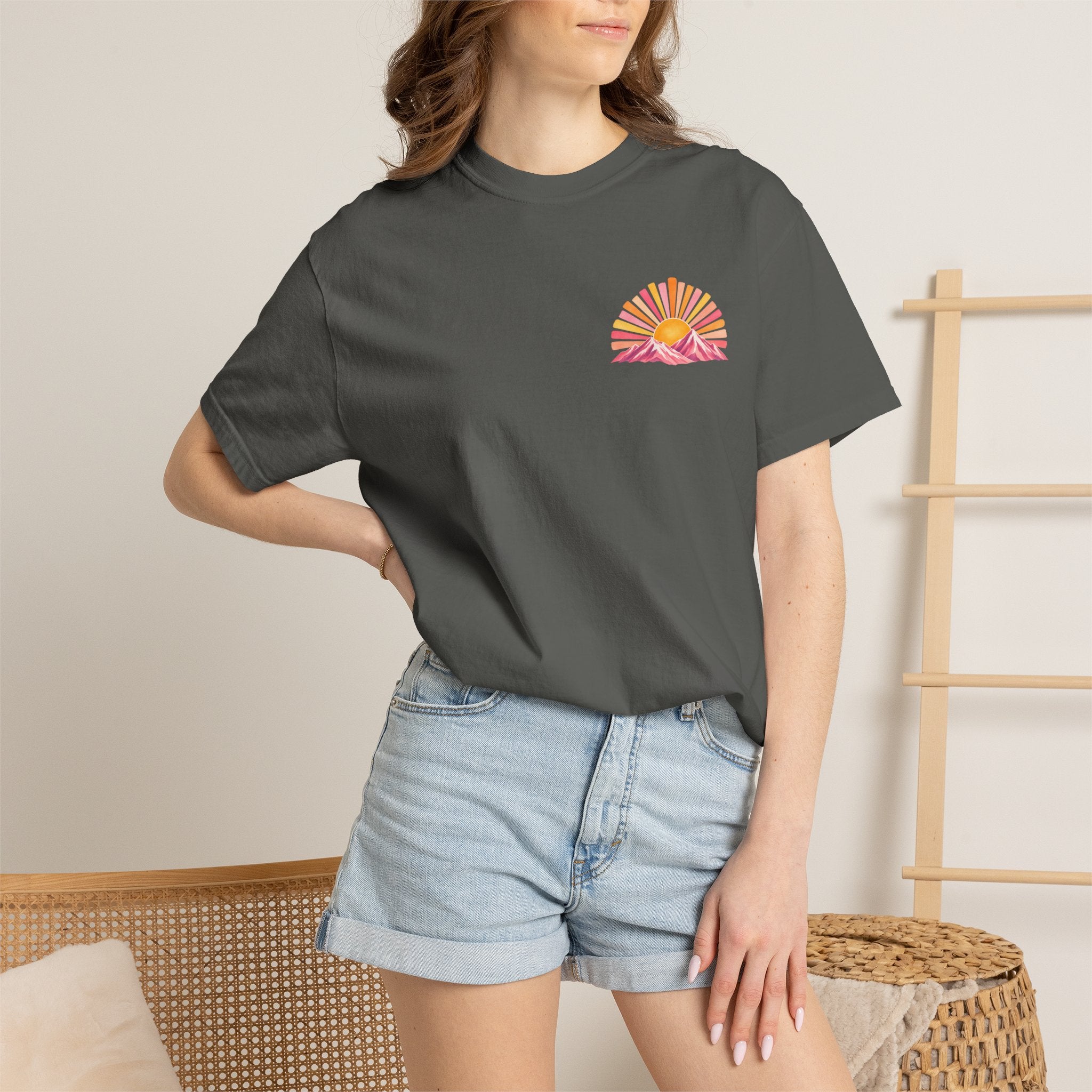 Walk in His Light T‑Shirt — Christian Sunrise Nature Tee