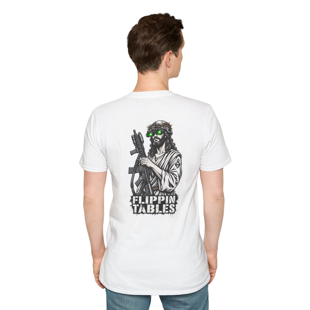 Night Vision Jesus T-Shirt — Retro Neon God Graphic Tee