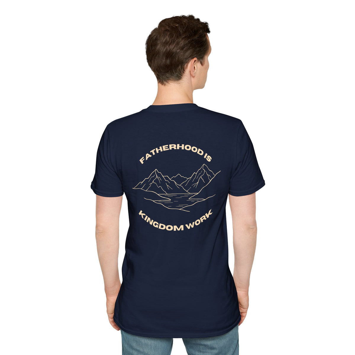 Proverbs 22:6 Fatherhood is Kingdom Work Men’s T-shirt