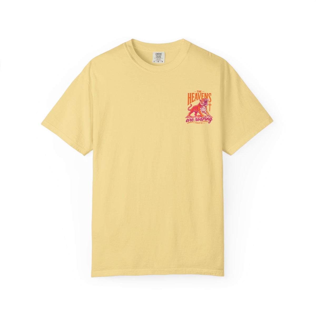 T-Shirt — “The Heavens Are Roaring” Tiger Psalm 19:1 Graphic Tee