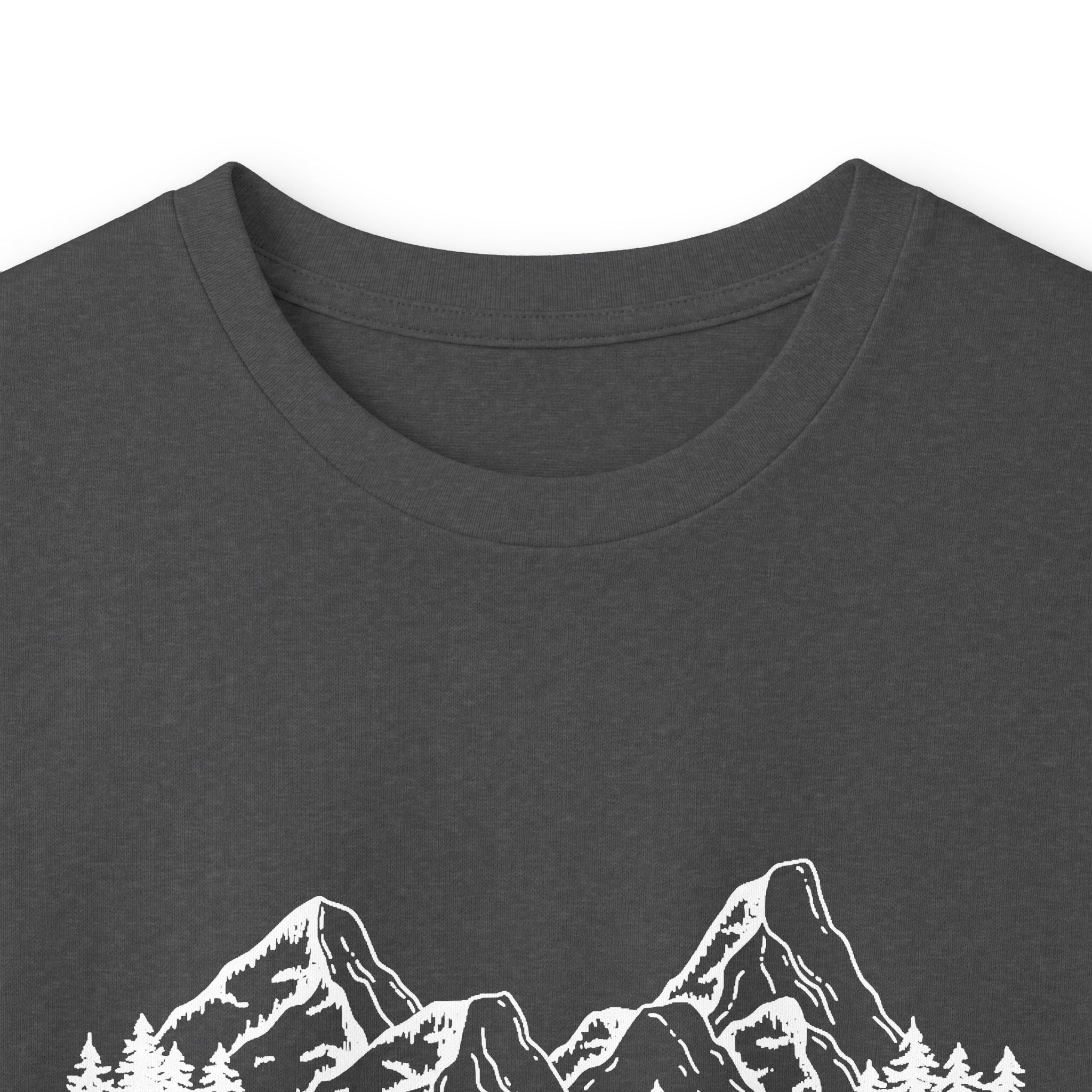 Long Sleeve Tee — "Faith Can Move Mountains" Mountain Graphic