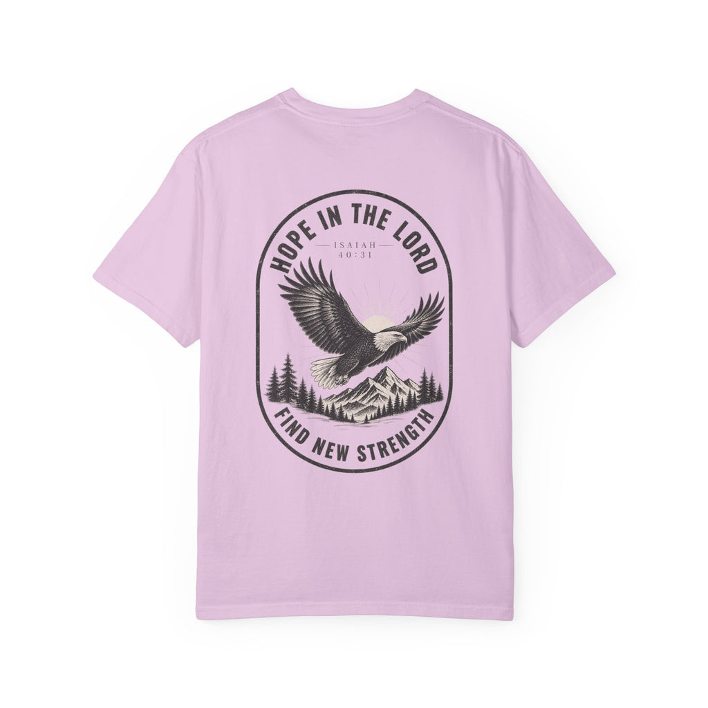 Hope in the Lord Eagle T-Shirt — 'Find New Strength' Christian Graphic Tee