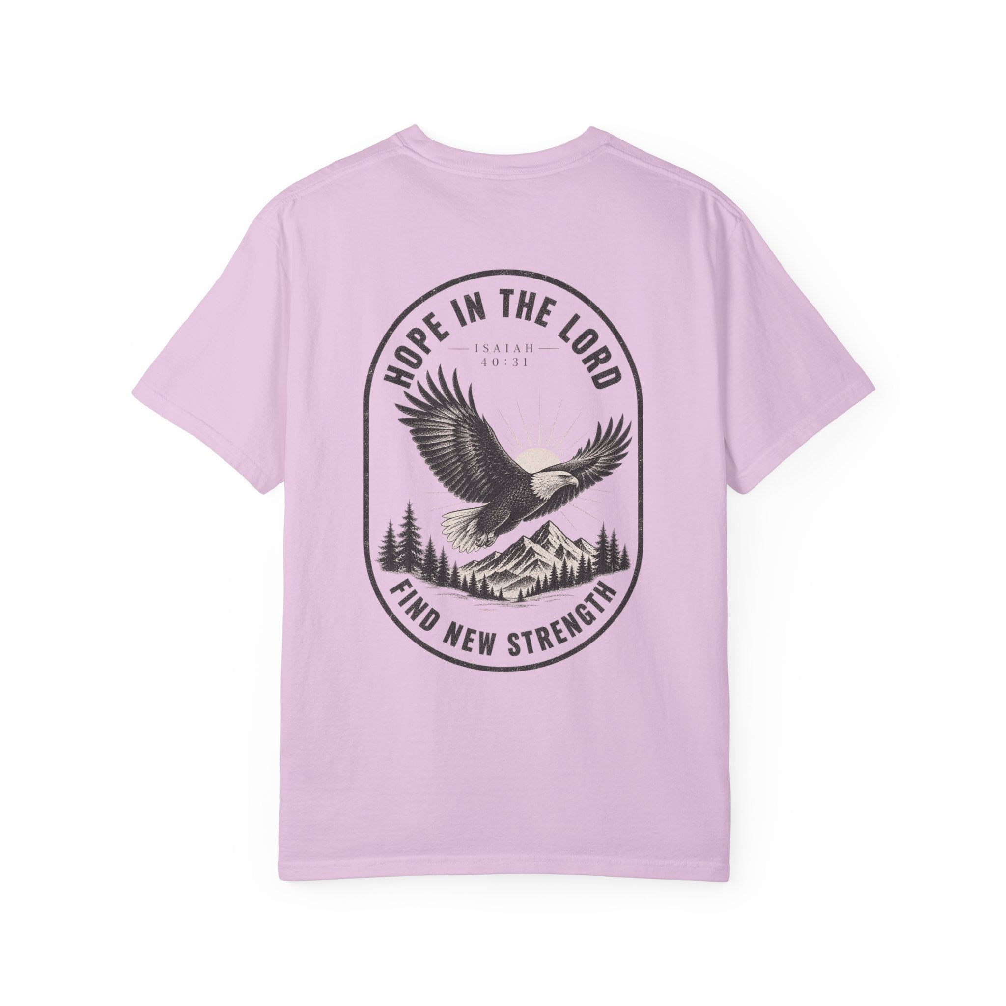 Hope in the Lord Eagle T-Shirt — 'Find New Strength' Christian Graphic Tee