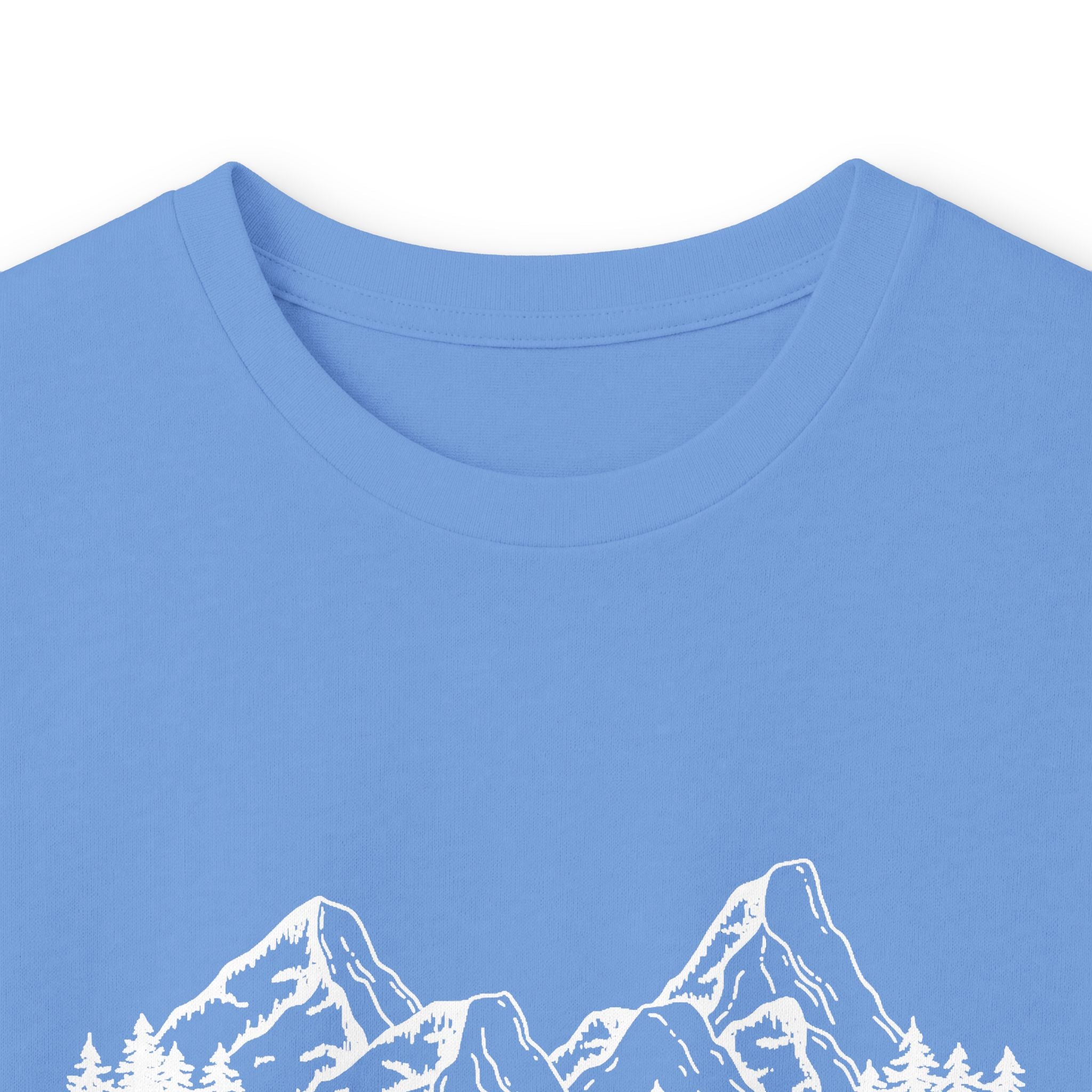 Long Sleeve Tee — "Faith Can Move Mountains" Mountain Graphic