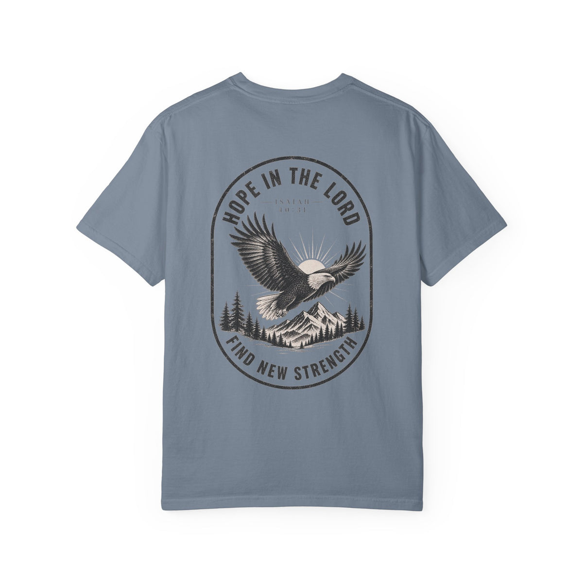 Hope in the Lord Eagle T-Shirt — 'Find New Strength' Christian Graphic Tee