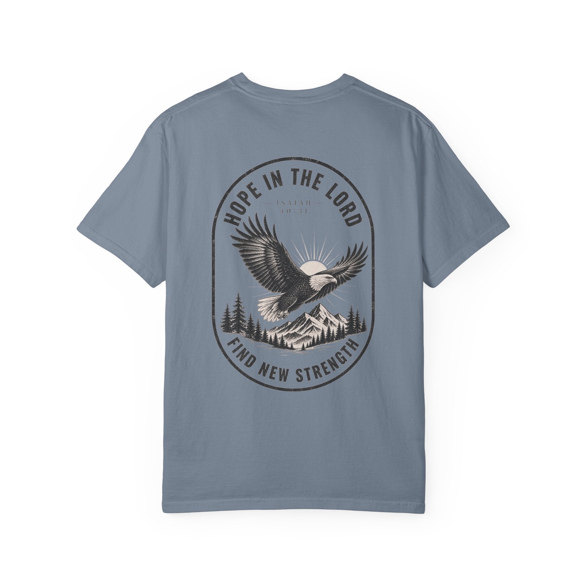 Hope in the Lord Eagle T-Shirt — 'Find New Strength' Christian Graphic Tee