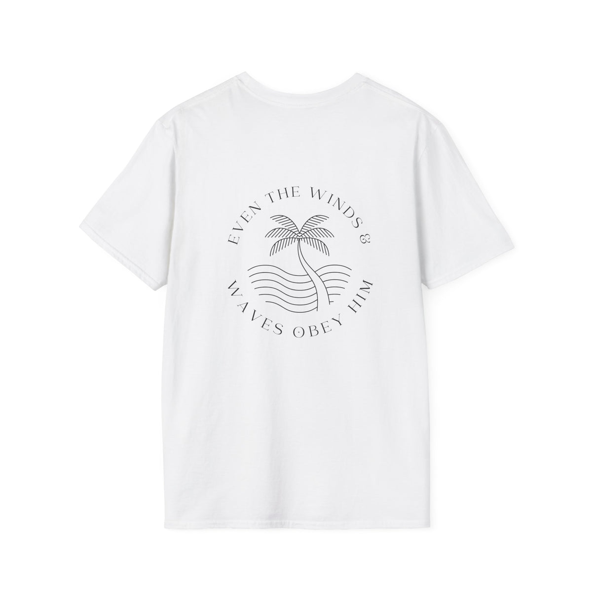 Palm Wave Minimalist T-Shirt — Christian