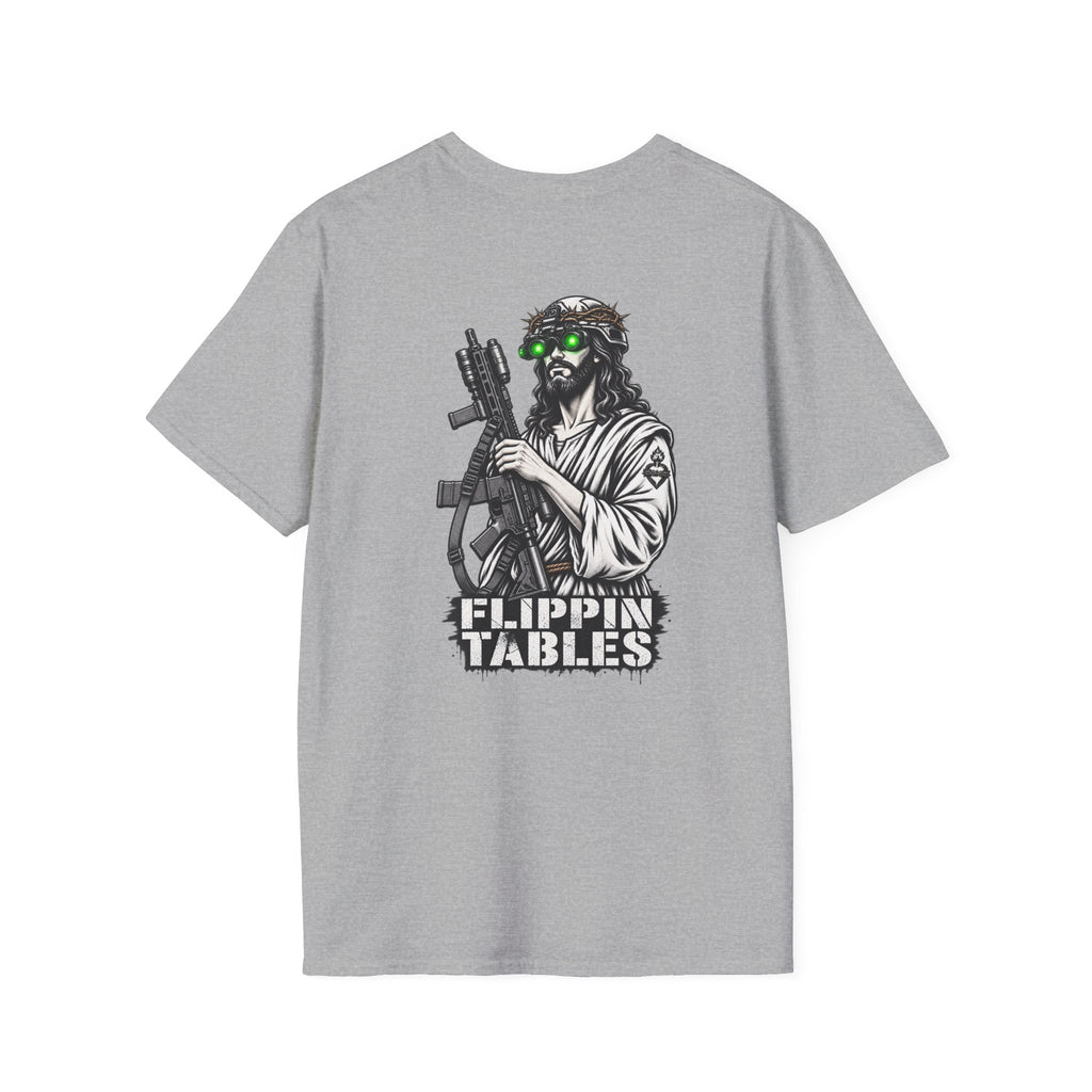 Night Vision Jesus T-Shirt — Retro Neon God Graphic Tee