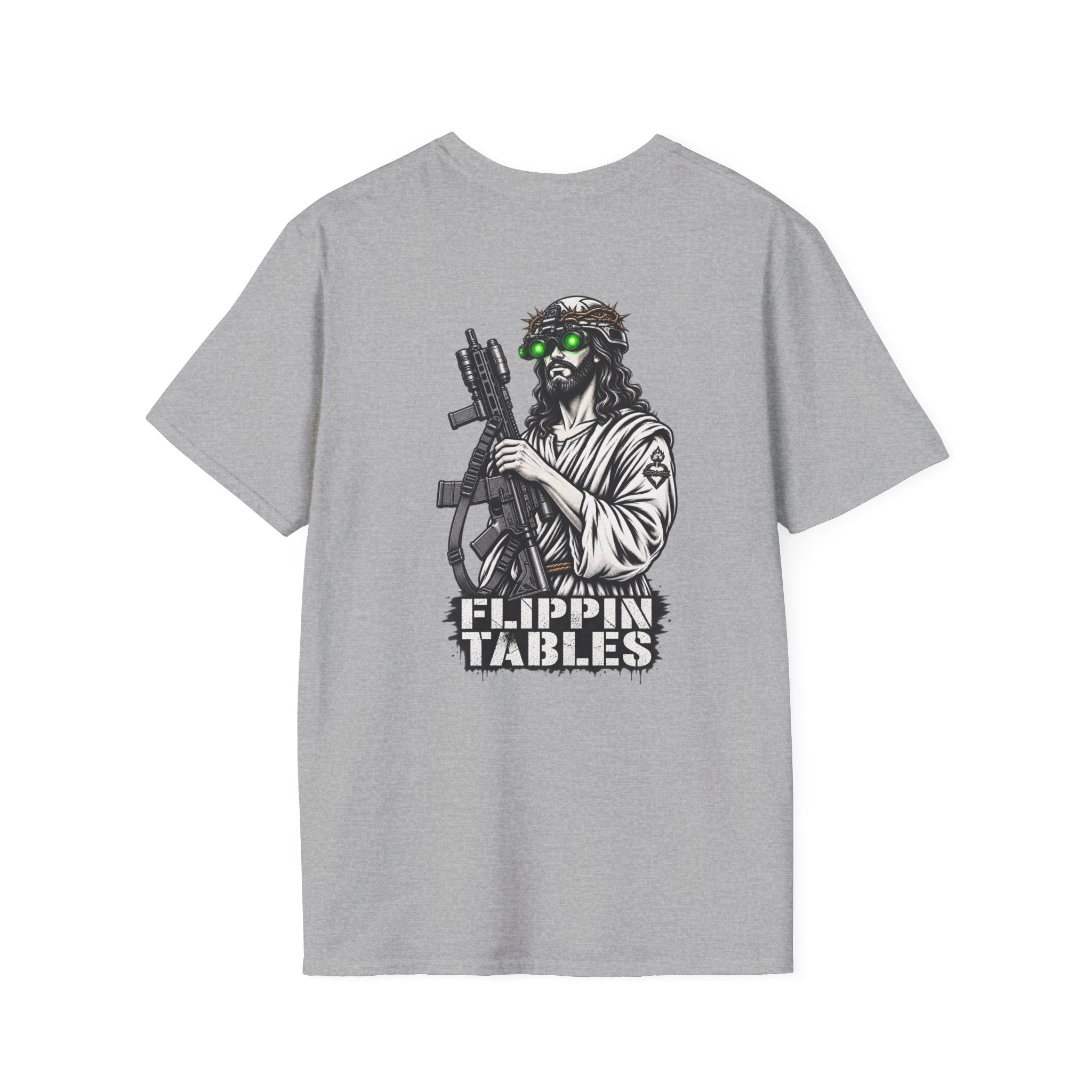 Night Vision Jesus T-Shirt — Retro Neon God Graphic Tee