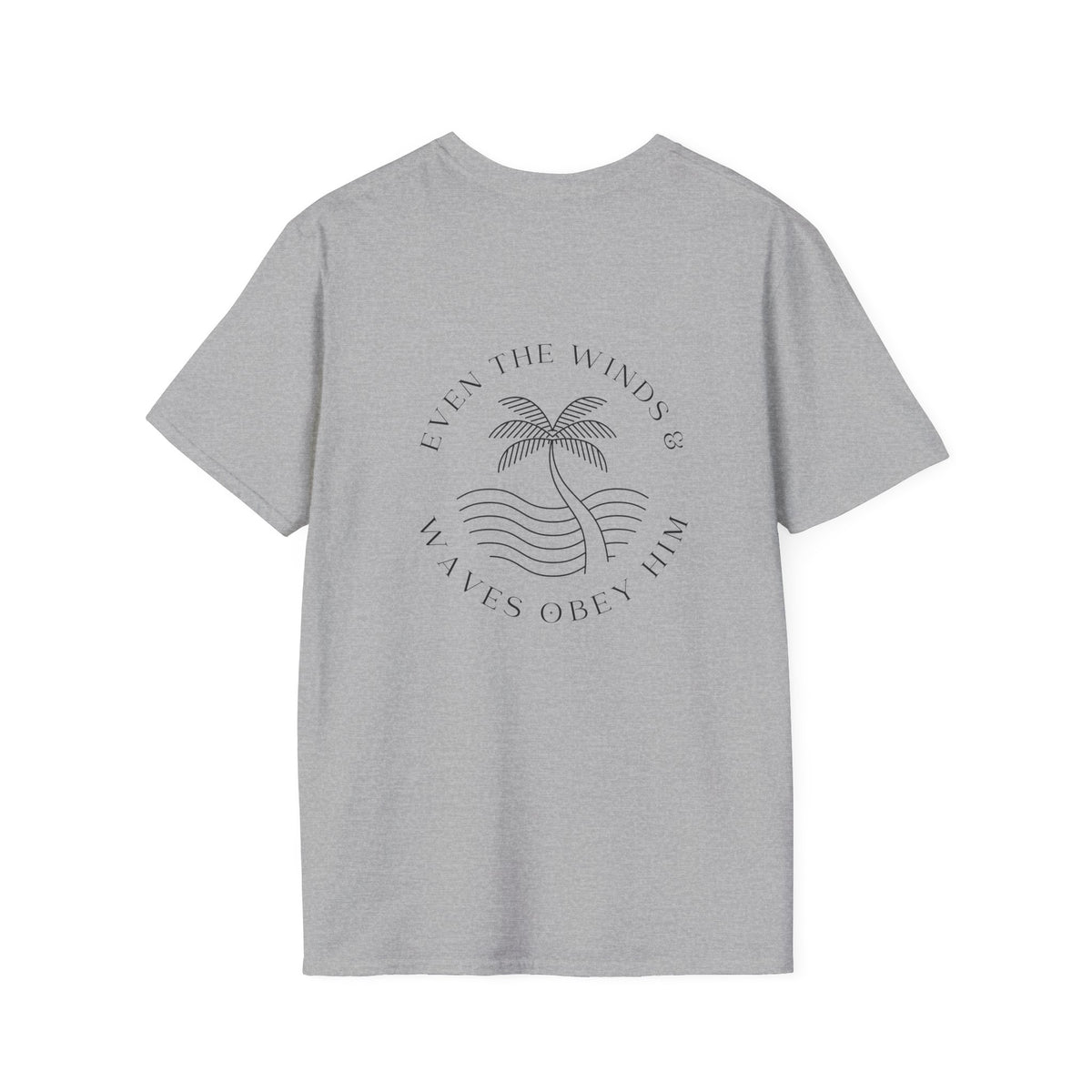 Palm Wave Minimalist T-Shirt — Christian