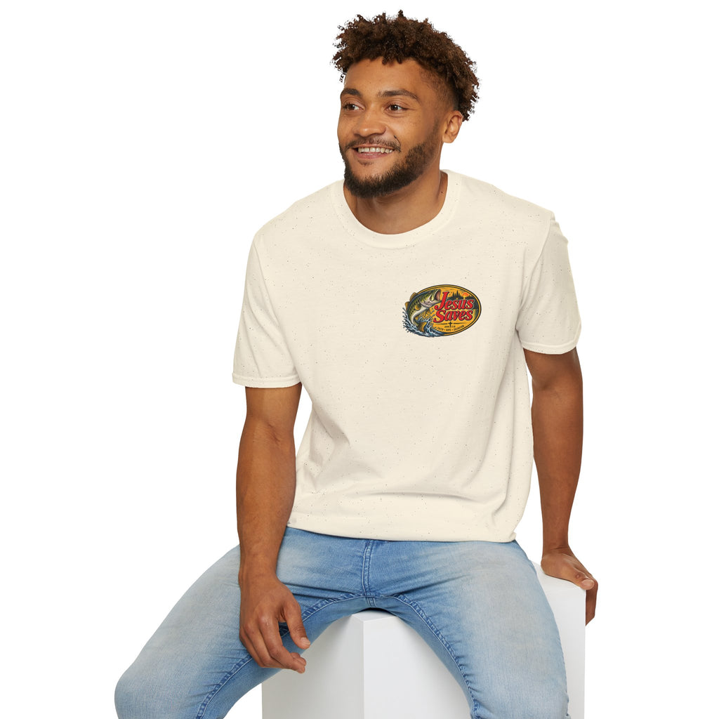 Jesus Saves Fishing Graphic T-Shirt