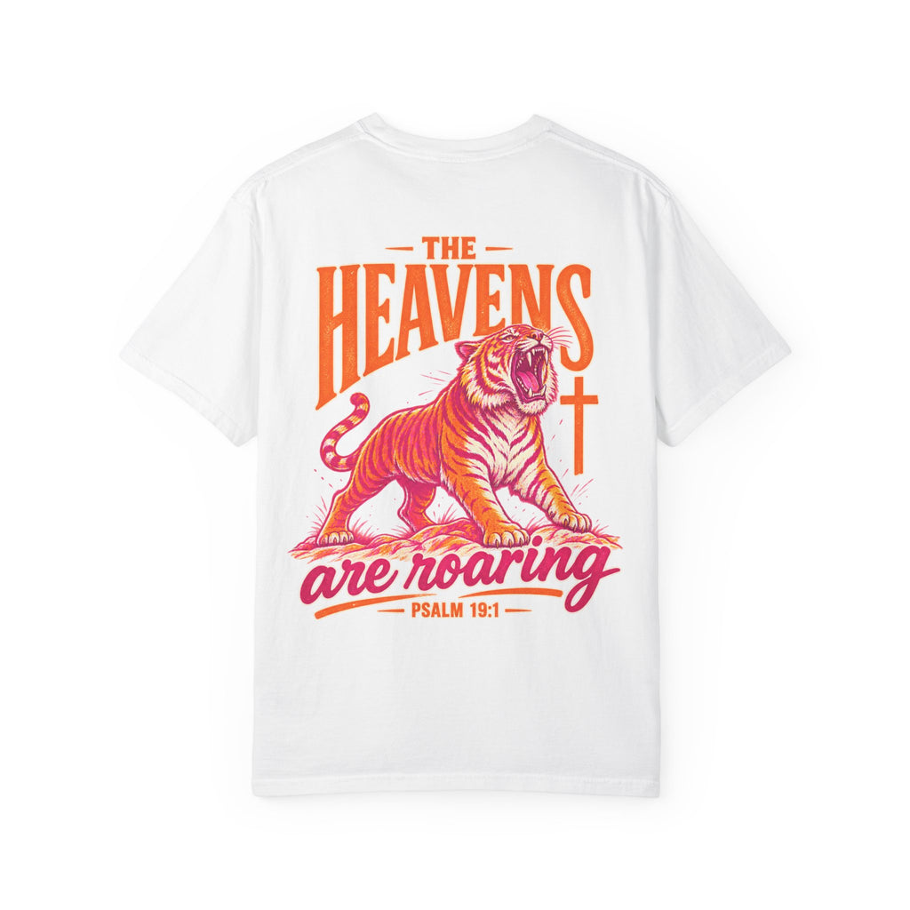 T-Shirt — “The Heavens Are Roaring” Tiger Psalm 19:1 Graphic Tee