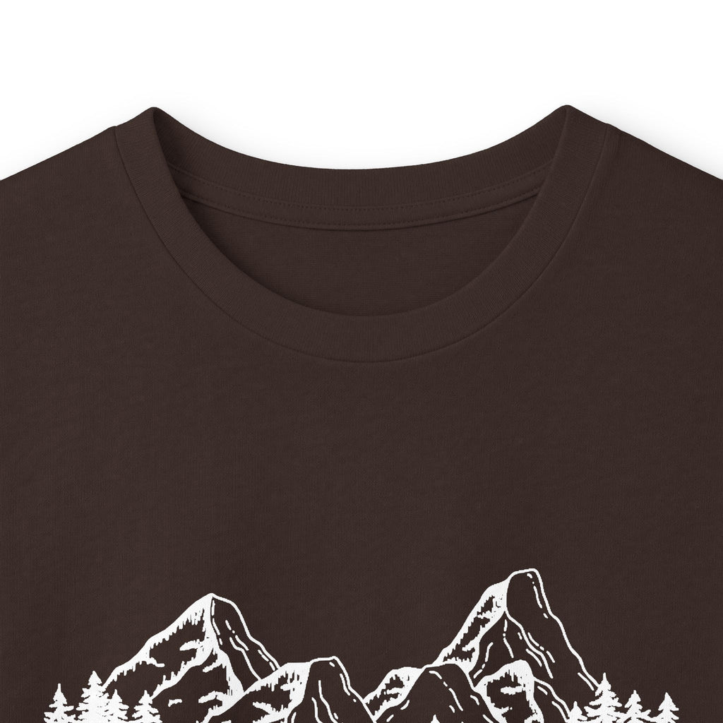 Long Sleeve Tee — "Faith Can Move Mountains" Mountain Graphic