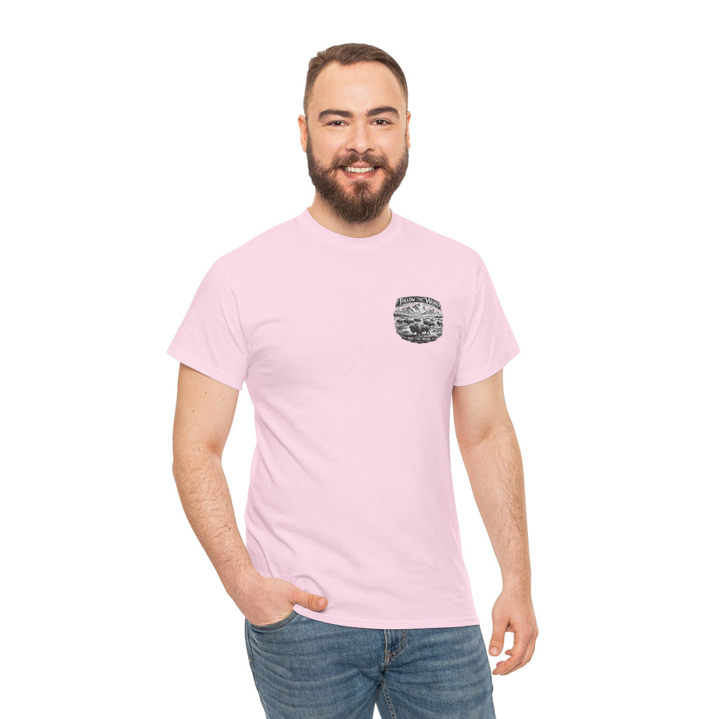 'Follow the Word, Not the Herd' Buffalo Mountain Graphic Tee