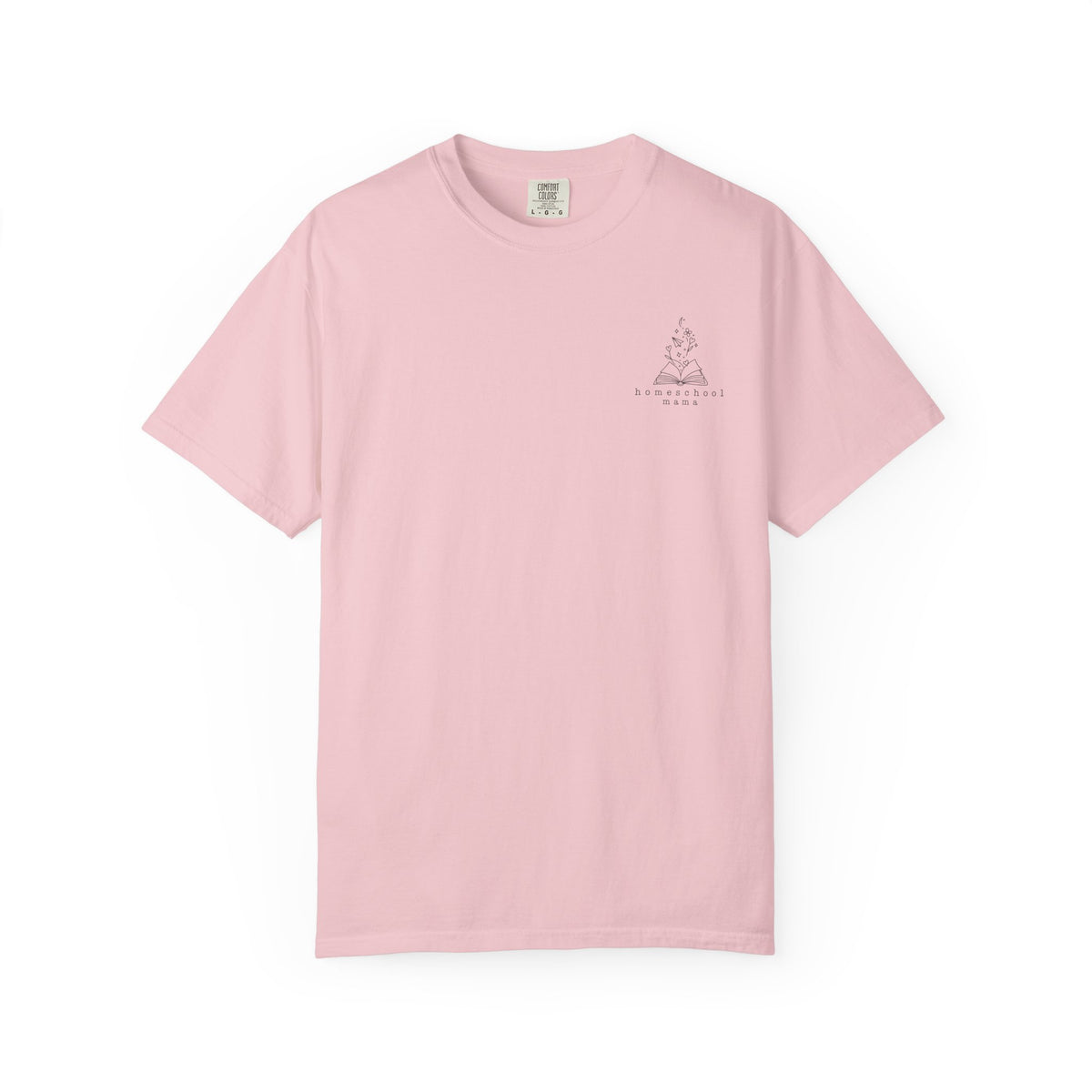 Homeschool Mama Tee — Proverbs 25:11 Inspirational Book & Flower Graphic T-Shirt
