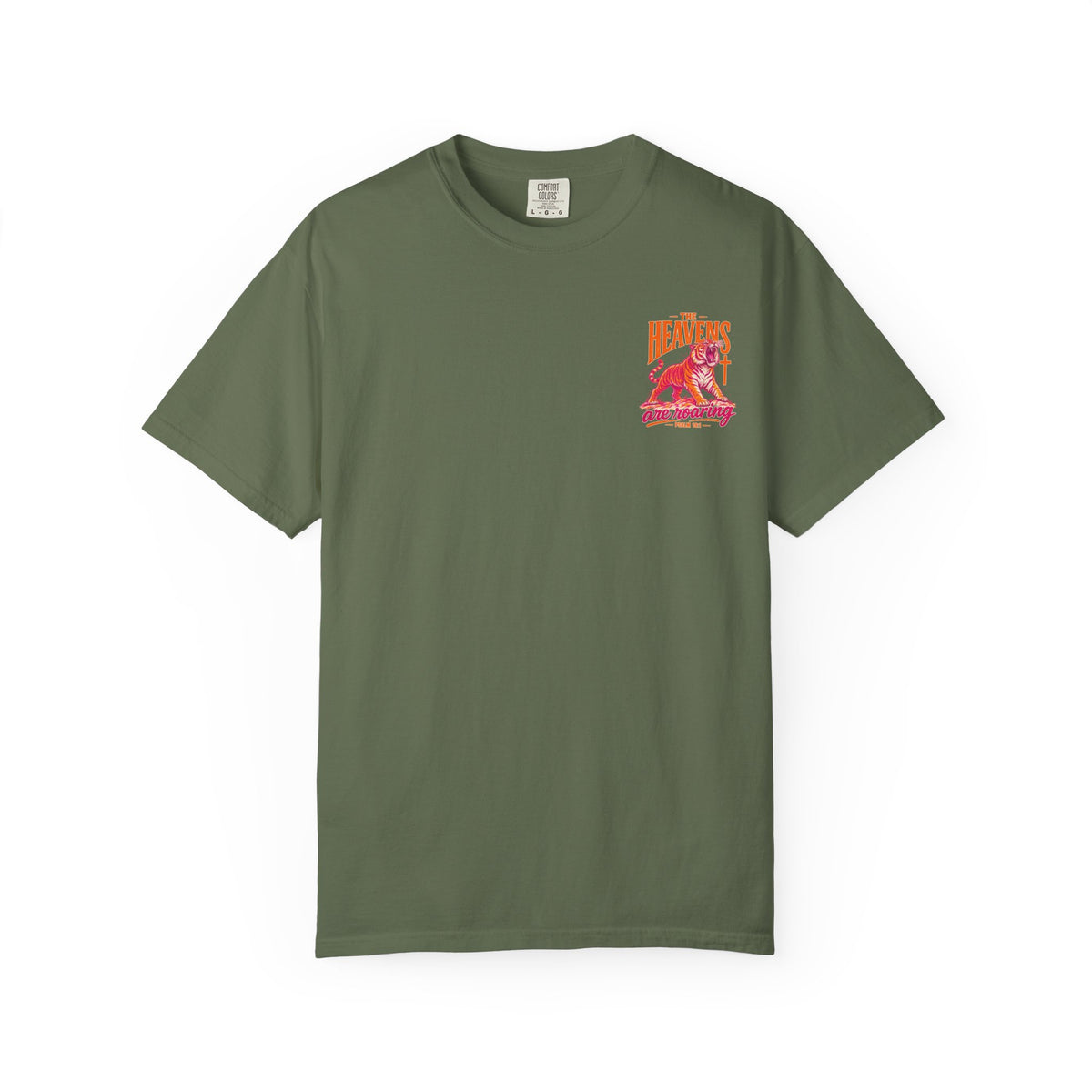T-Shirt — “The Heavens Are Roaring” Tiger Psalm 19:1 Graphic Tee