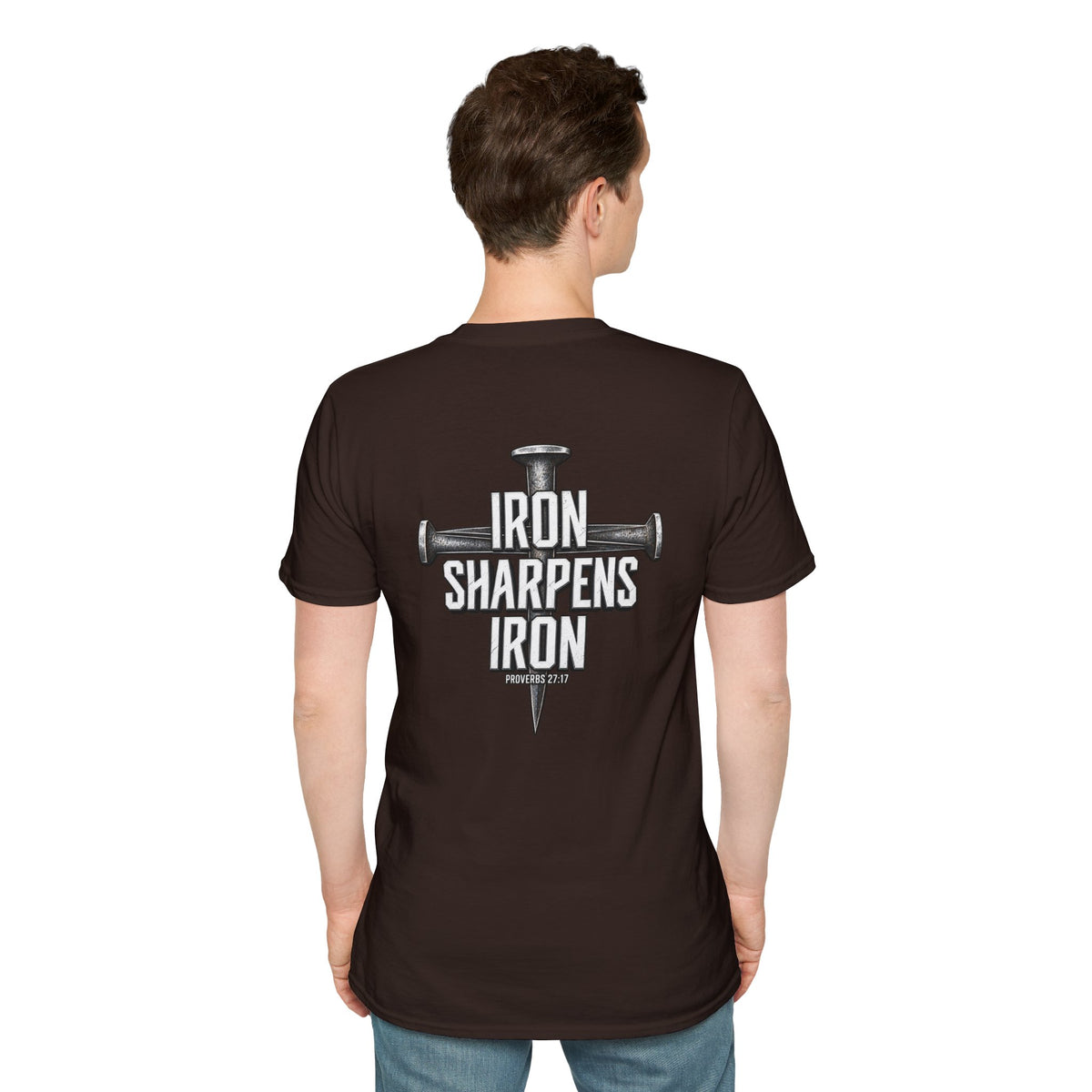 Minimal Cross Nails T-Shirt — Iron Sharpens Iron