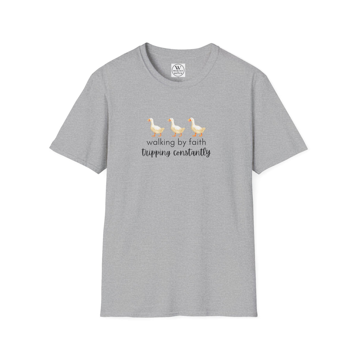 Walking by Faith Tripping Constantly T-Shirt