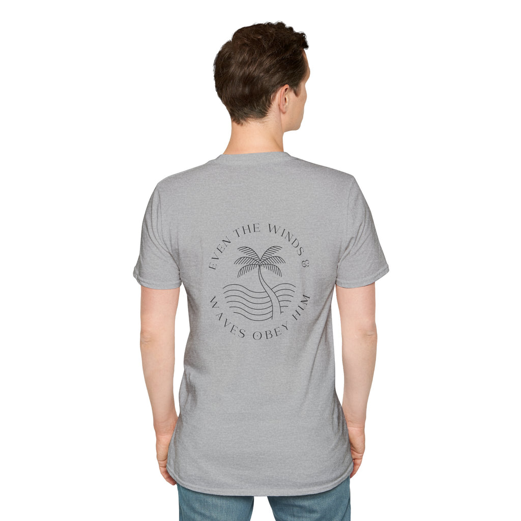 Palm Wave Minimalist T-Shirt — Christian