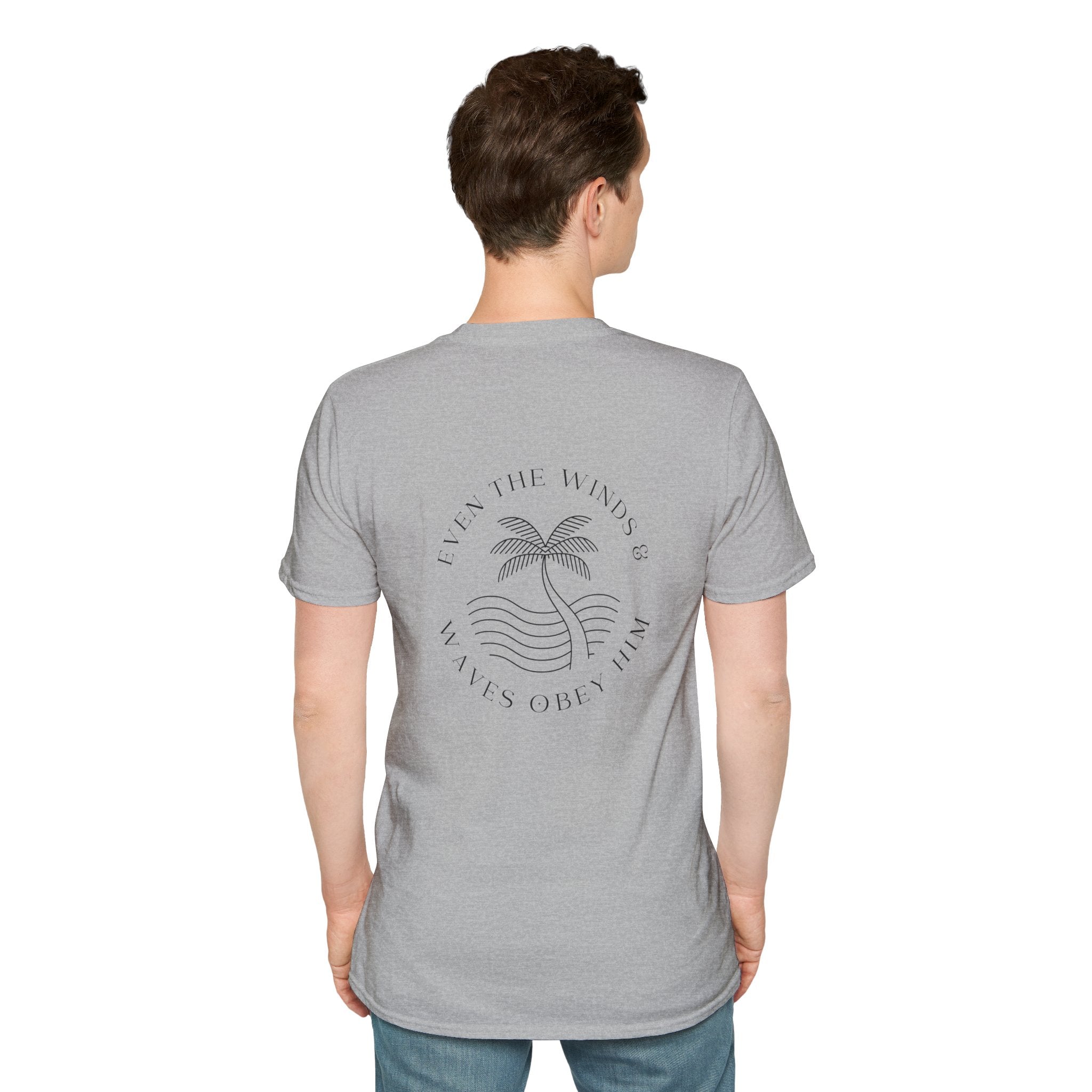 Palm Wave Minimalist T-Shirt — Christian