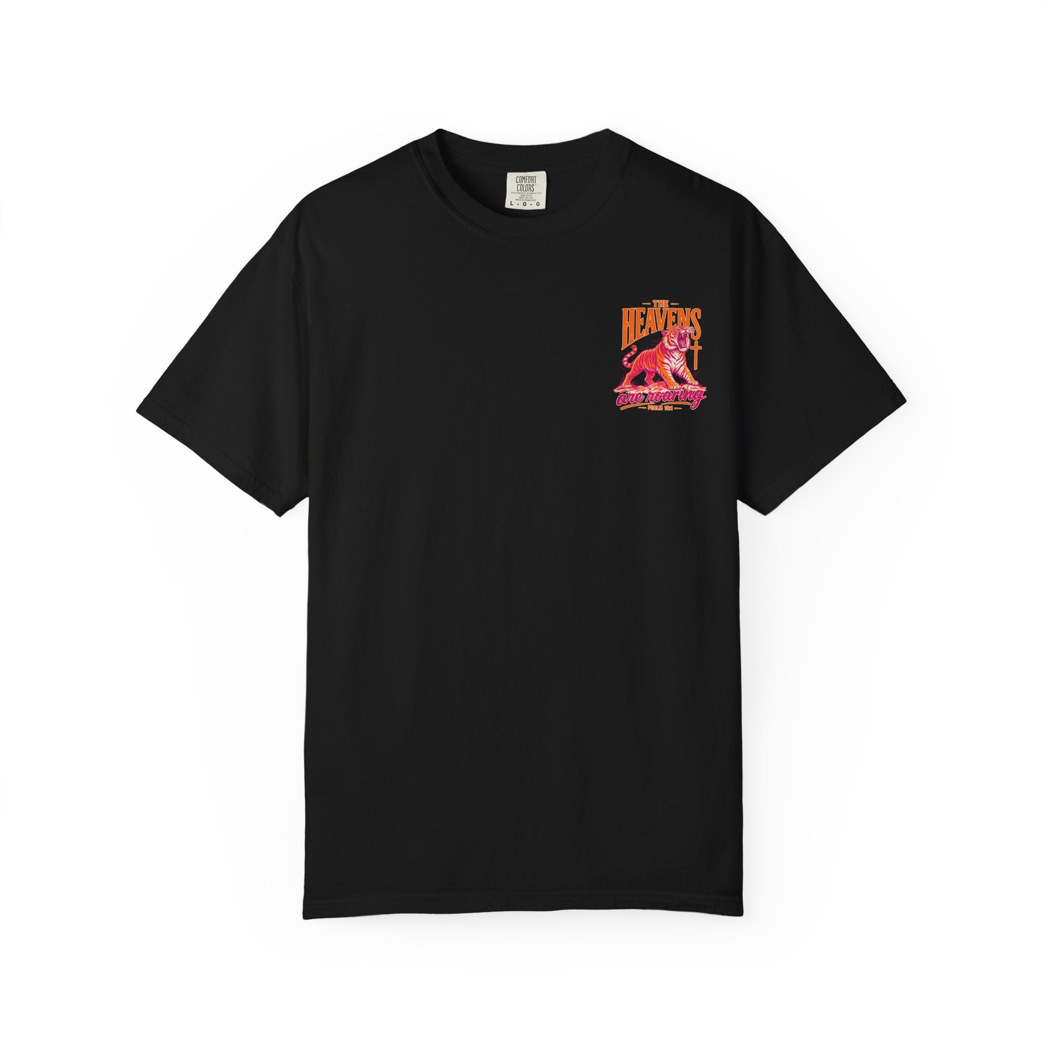 T-Shirt — “The Heavens Are Roaring” Tiger Psalm 19:1 Graphic Tee