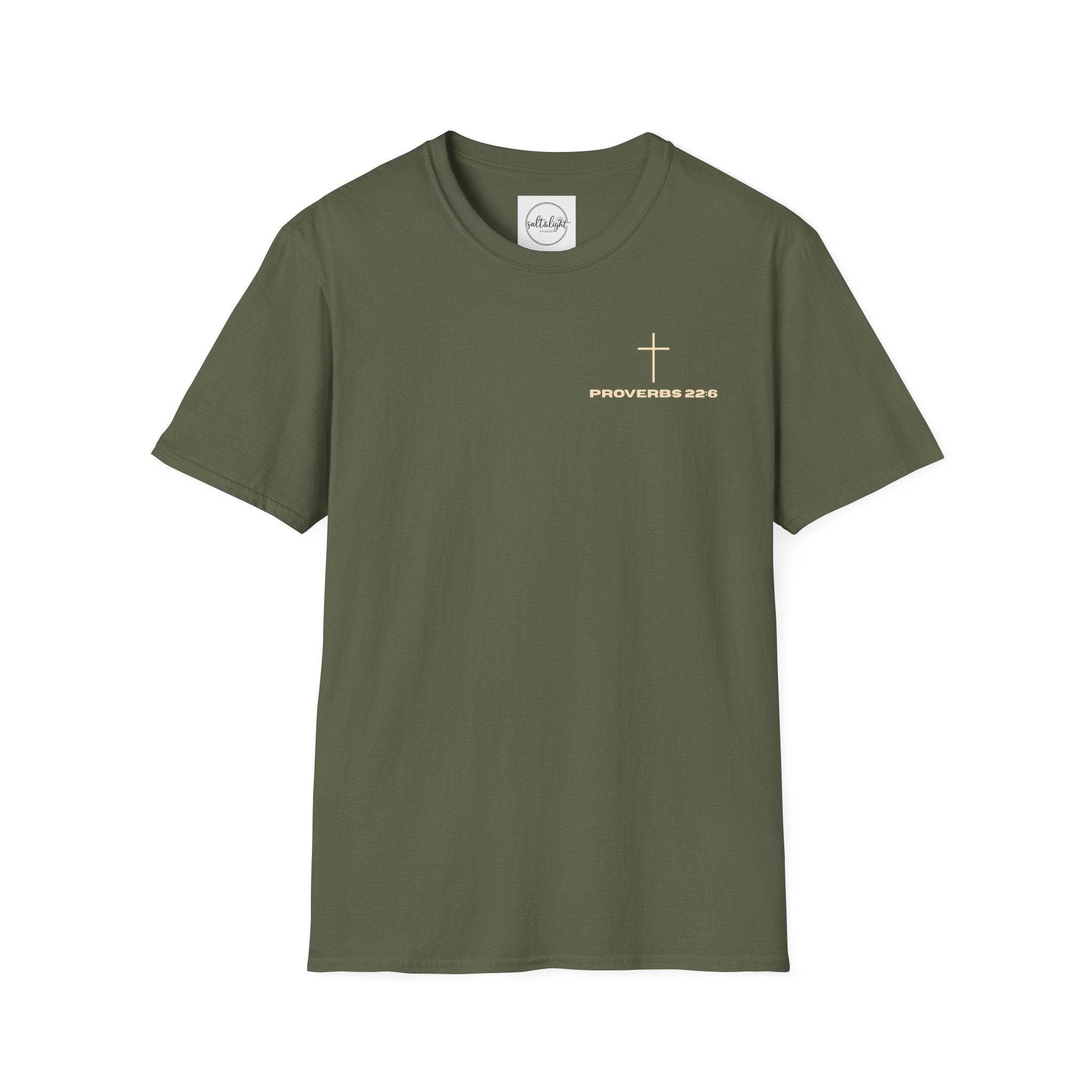 Proverbs 22:6 Fatherhood is Kingdom Work Men’s T-shirt