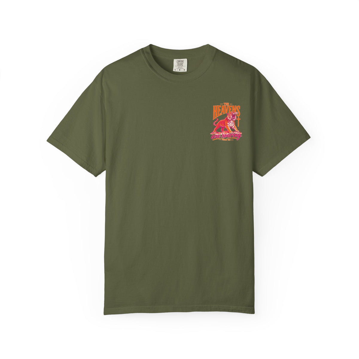 T-Shirt — “The Heavens Are Roaring” Tiger Psalm 19:1 Graphic Tee