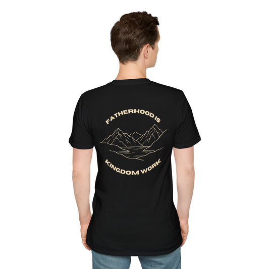 Proverbs 22:6 Fatherhood is Kingdom Work Men’s T-shirt