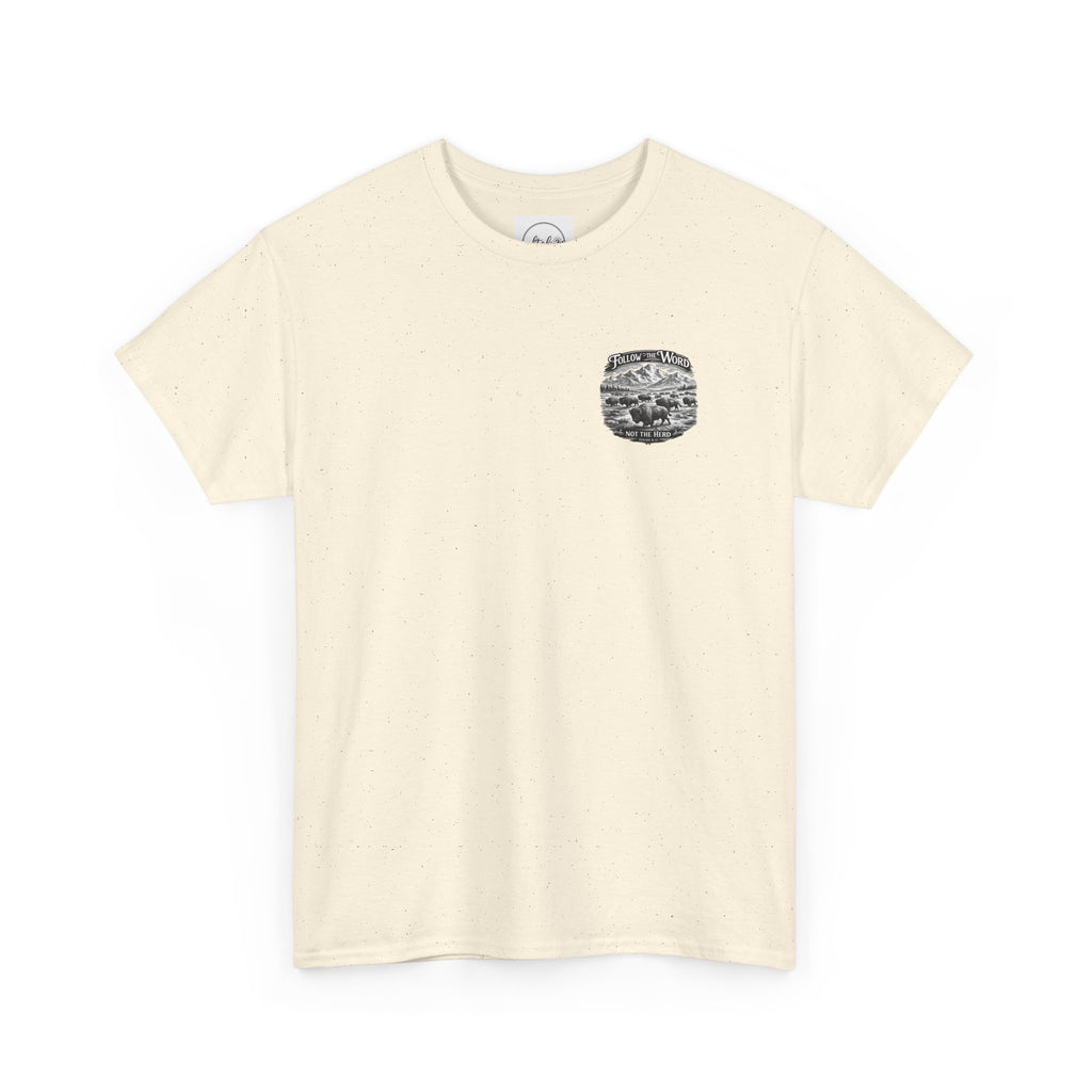 'Follow the Word, Not the Herd' Buffalo Mountain Graphic Tee