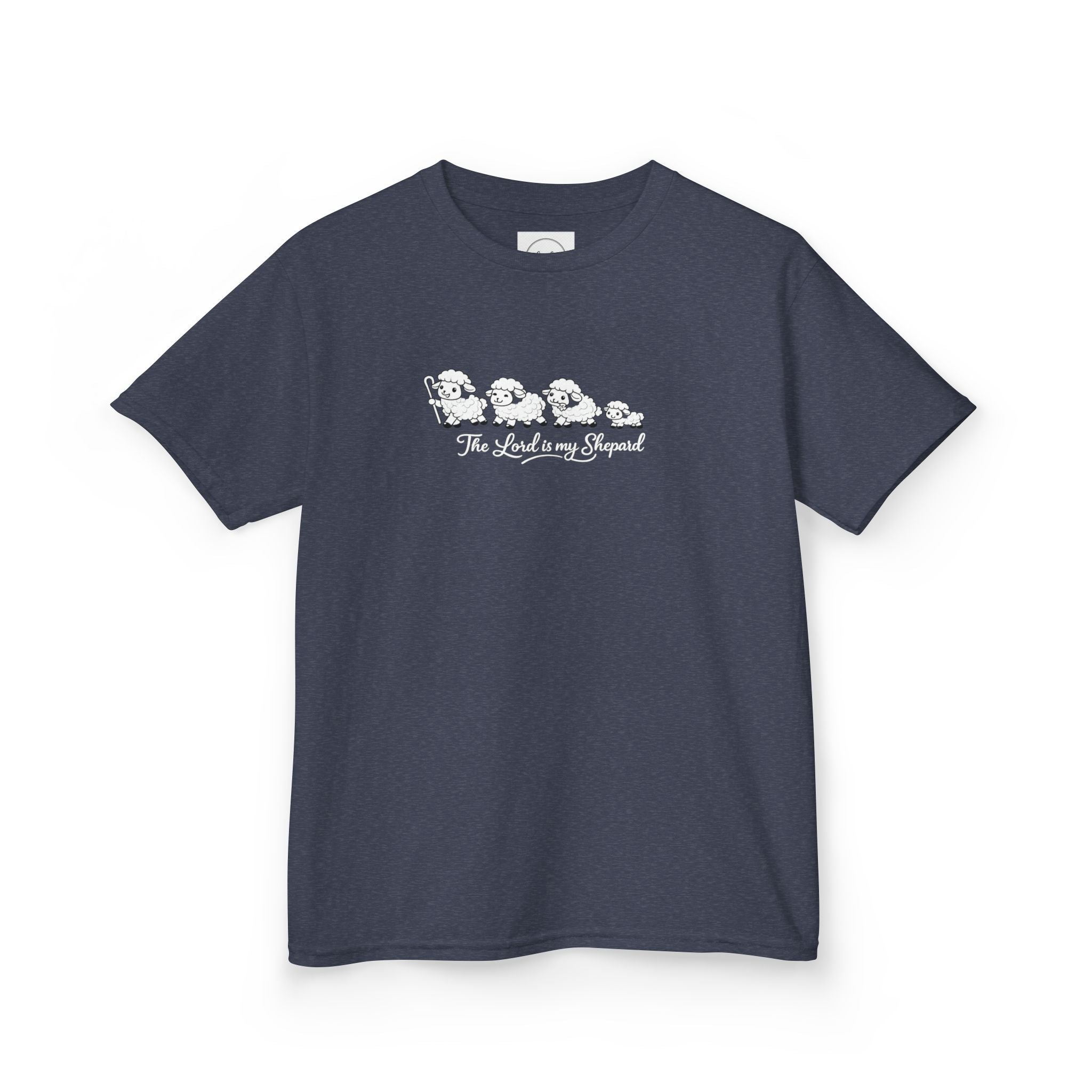Kids T-Shirt — Cute Line Art Sheep "The Whole Herd"