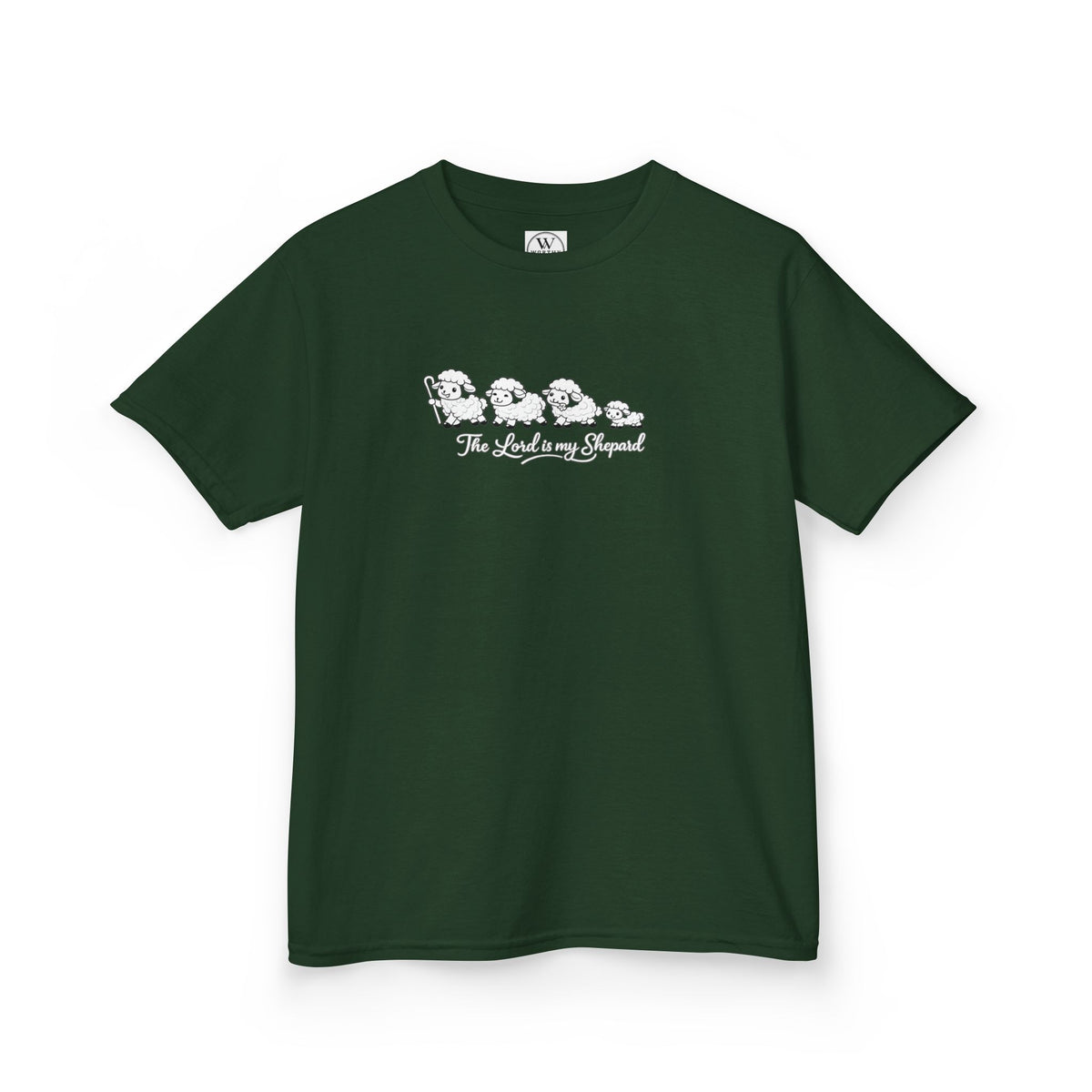 Kids T-Shirt — Cute Line Art Sheep "The Whole Herd"