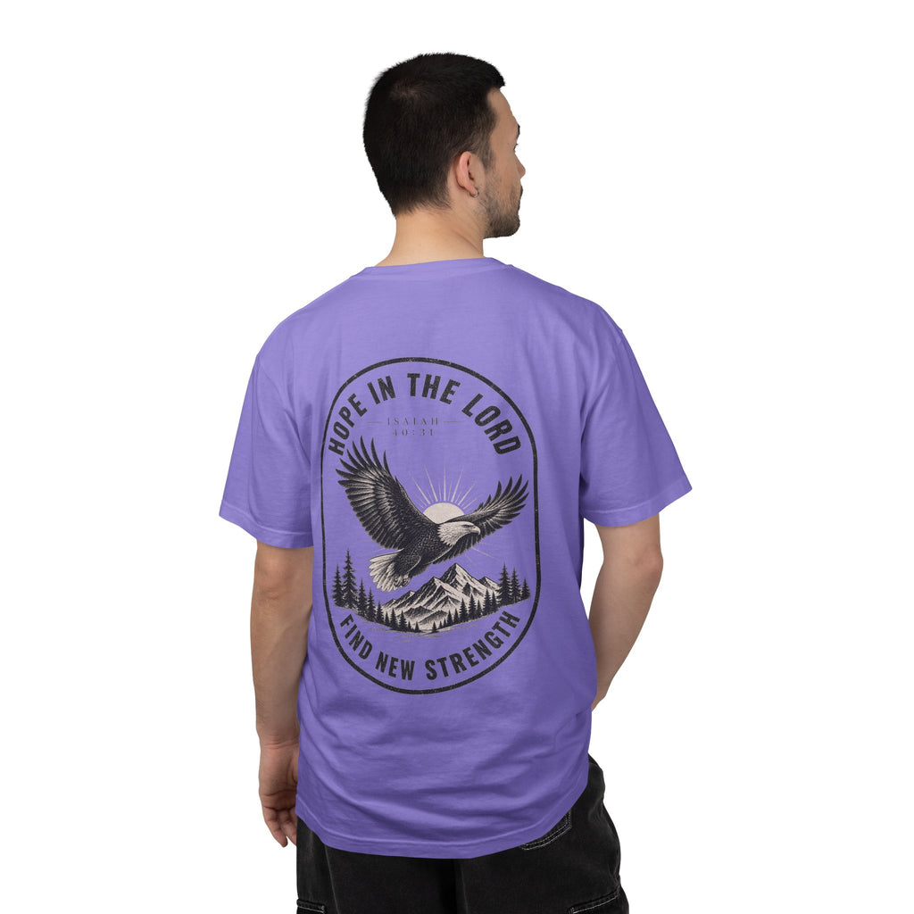 Hope in the Lord Eagle T-Shirt — 'Find New Strength' Christian Graphic Tee