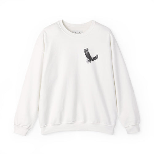 Christian Eagle Crewneck Sweatshirt — "Hope in the Lord, Find New Strength" Back Graphic