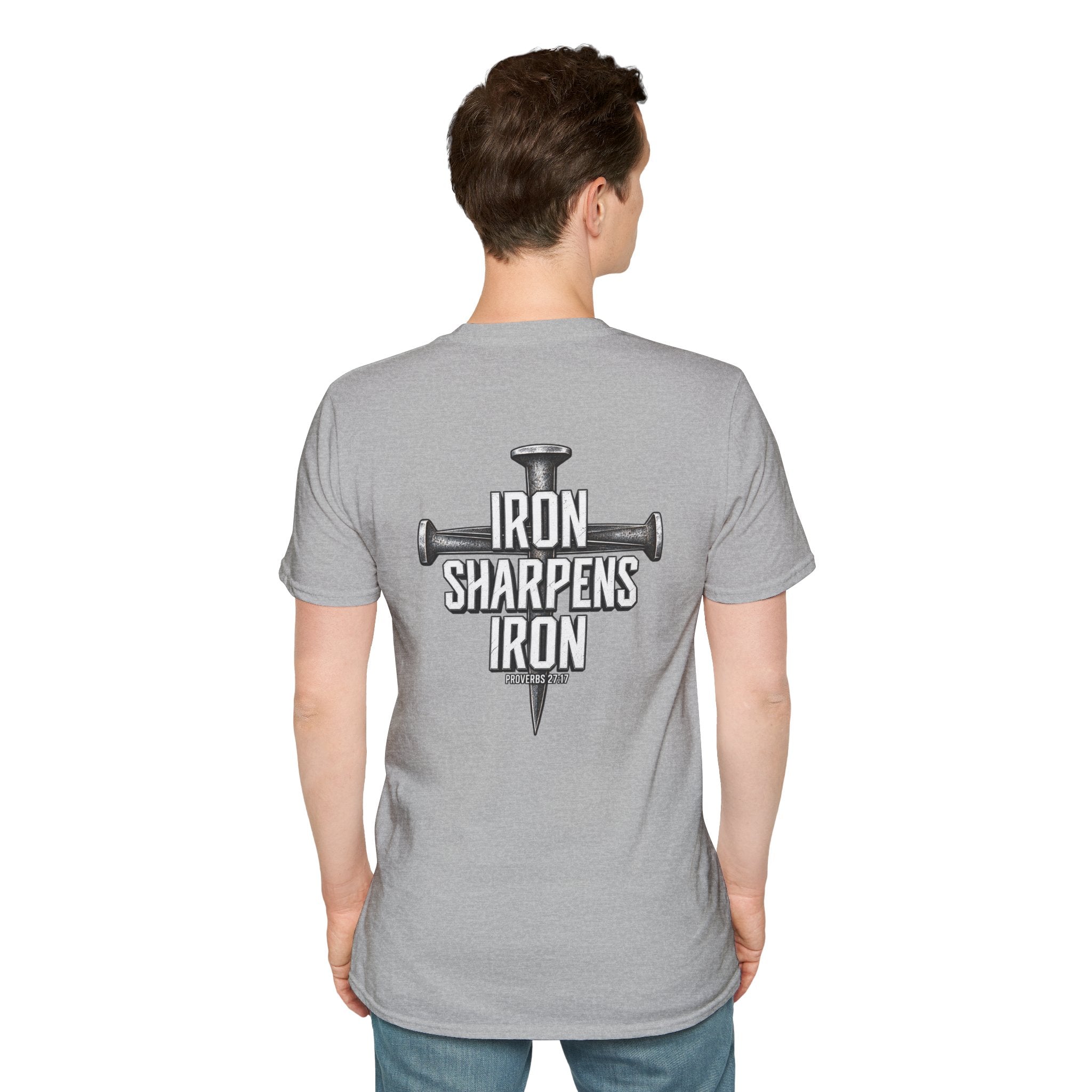Minimal Cross Nails T-Shirt — Iron Sharpens Iron