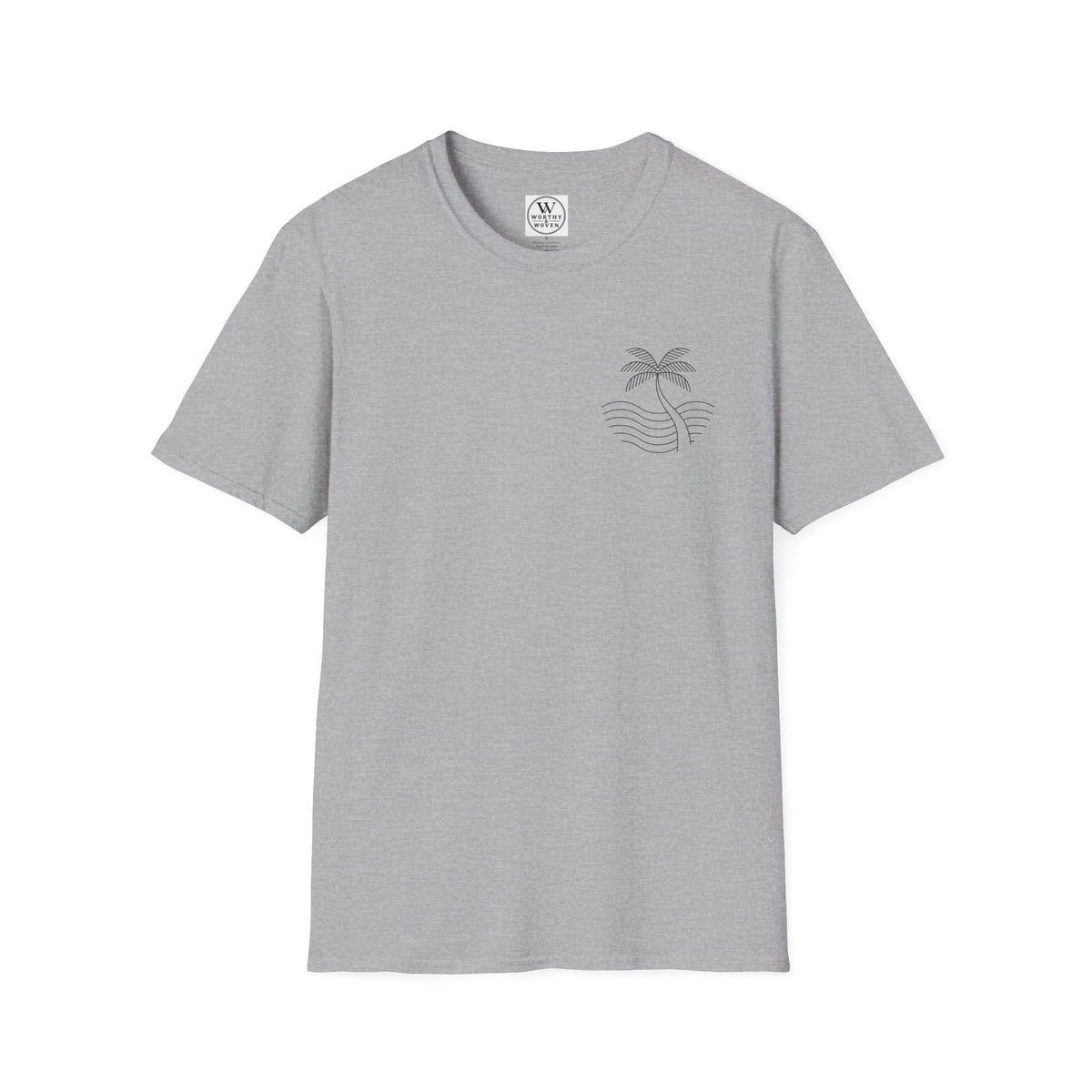 Palm Wave Minimalist T-Shirt — Christian