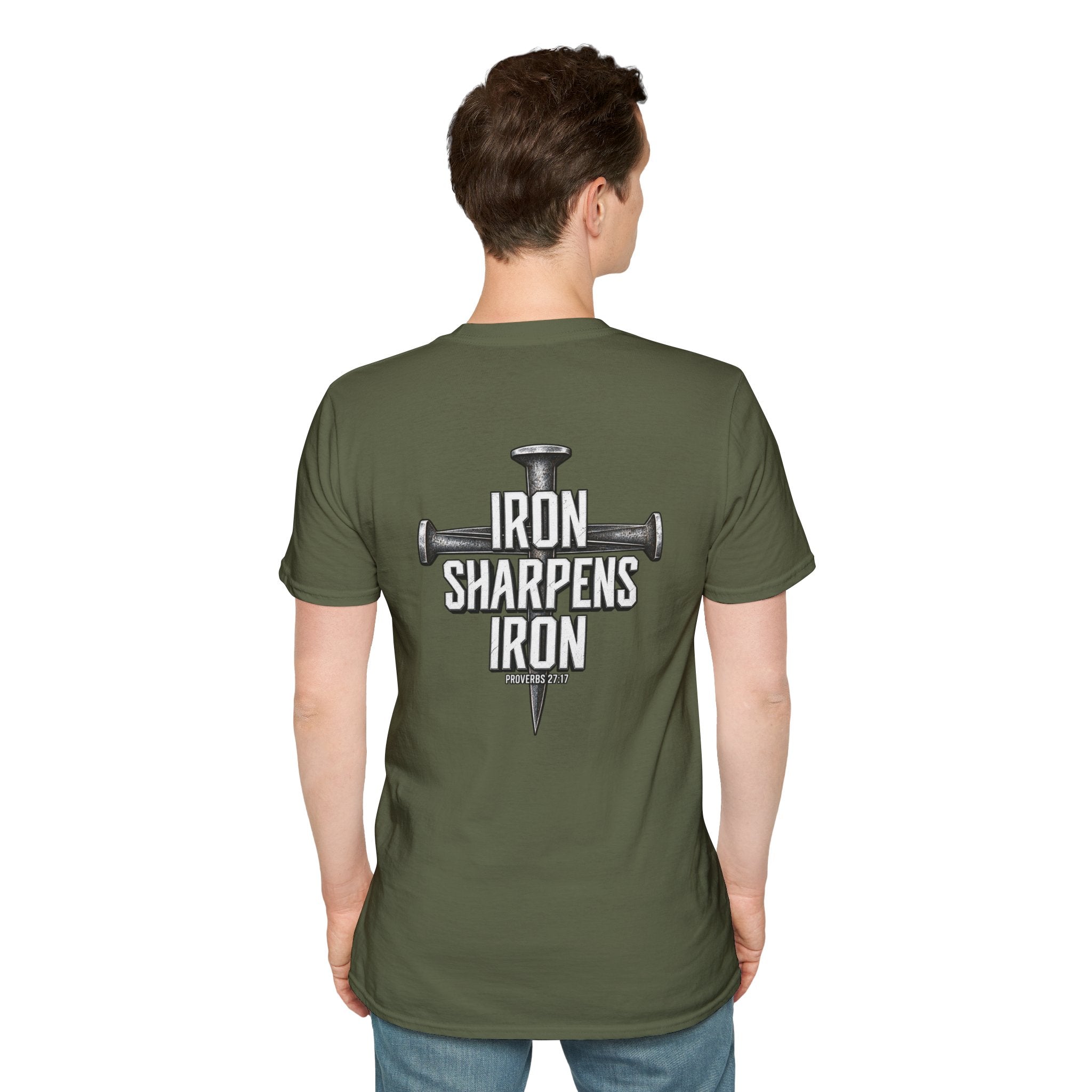 Minimal Cross Nails T-Shirt — Iron Sharpens Iron