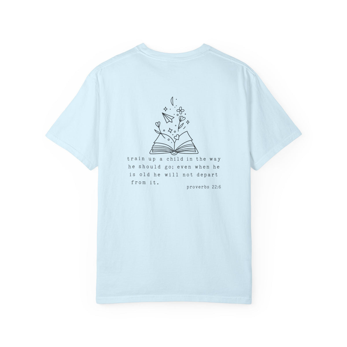Homeschool Mama Tee — Proverbs 25:11 Inspirational Book & Flower Graphic T-Shirt