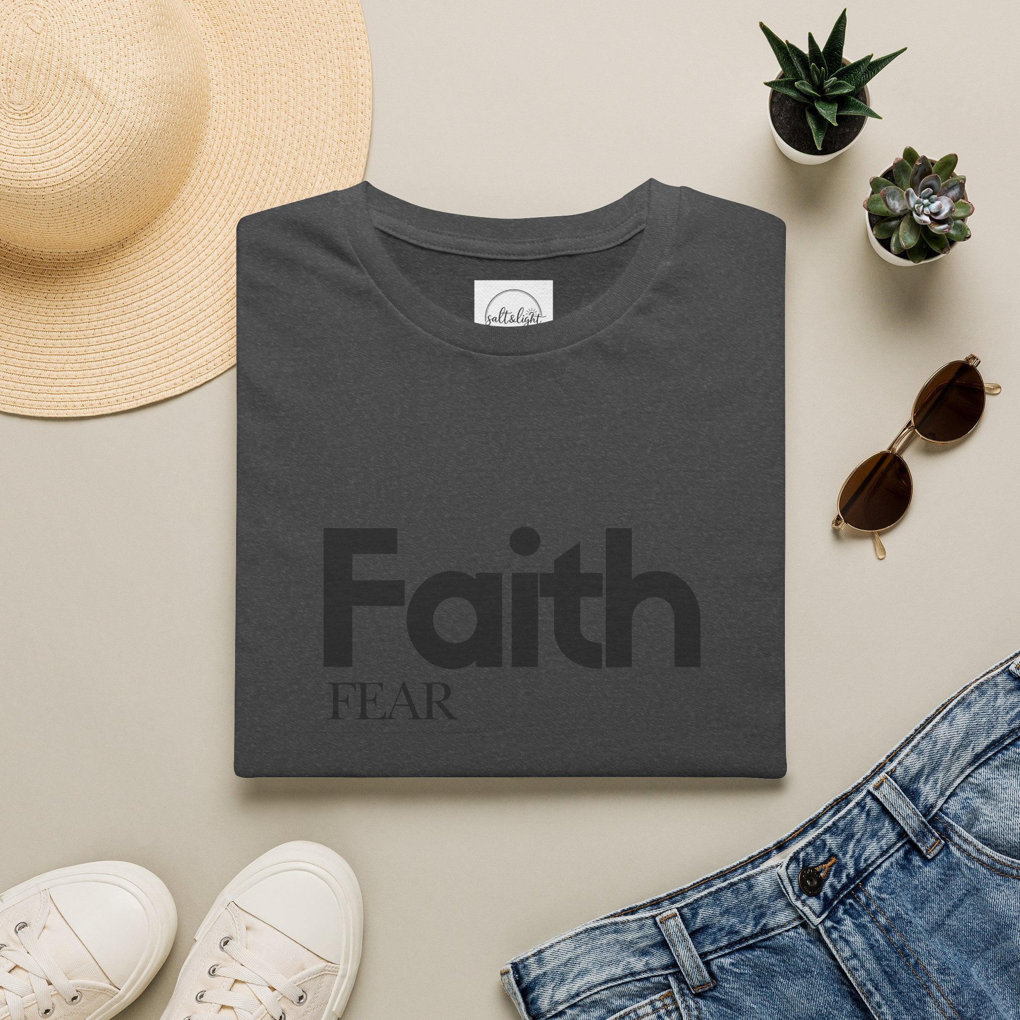 Faith Over Fear T-Shirt — Inspirational Christian Graphic Tee
