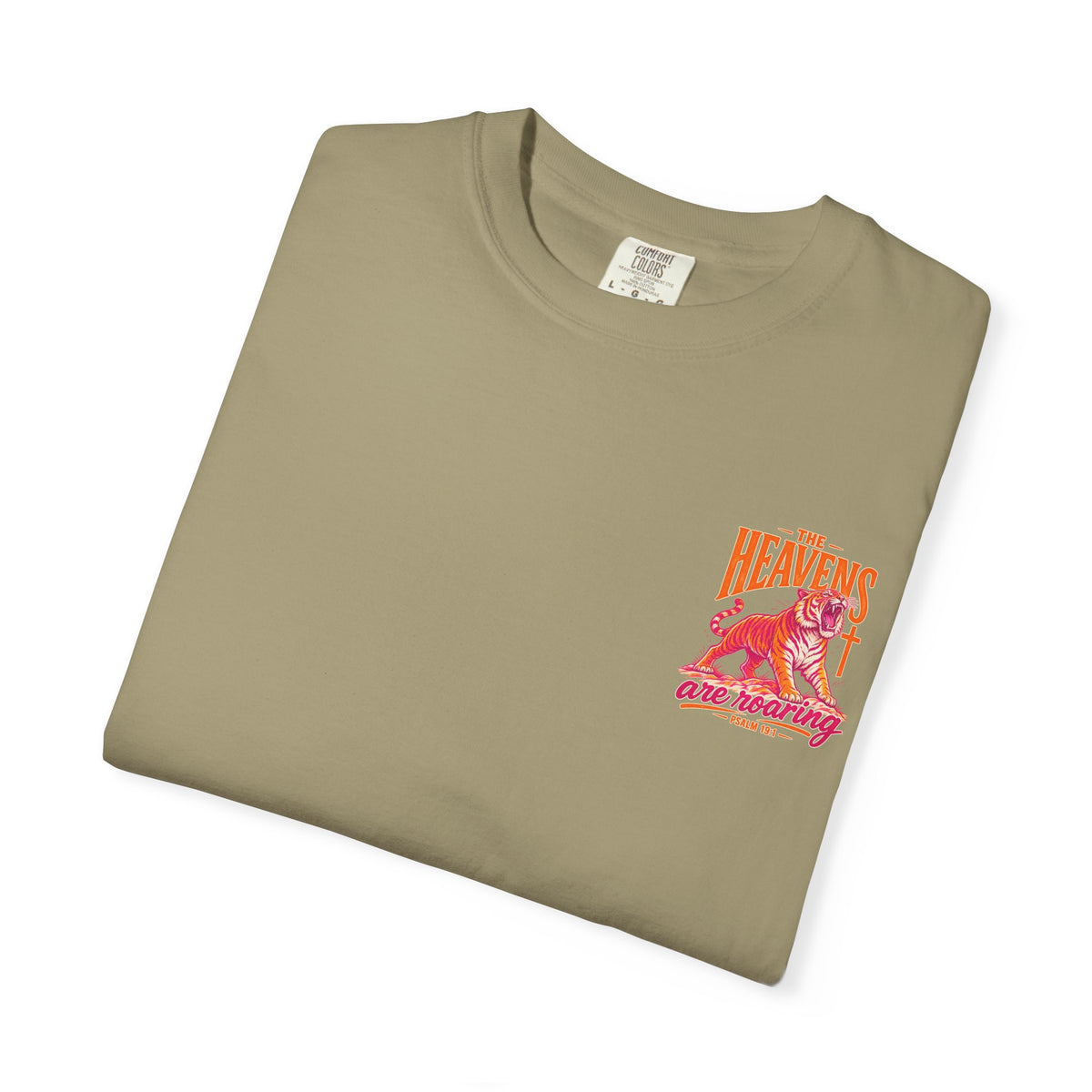 T-Shirt — “The Heavens Are Roaring” Tiger Psalm 19:1 Graphic Tee